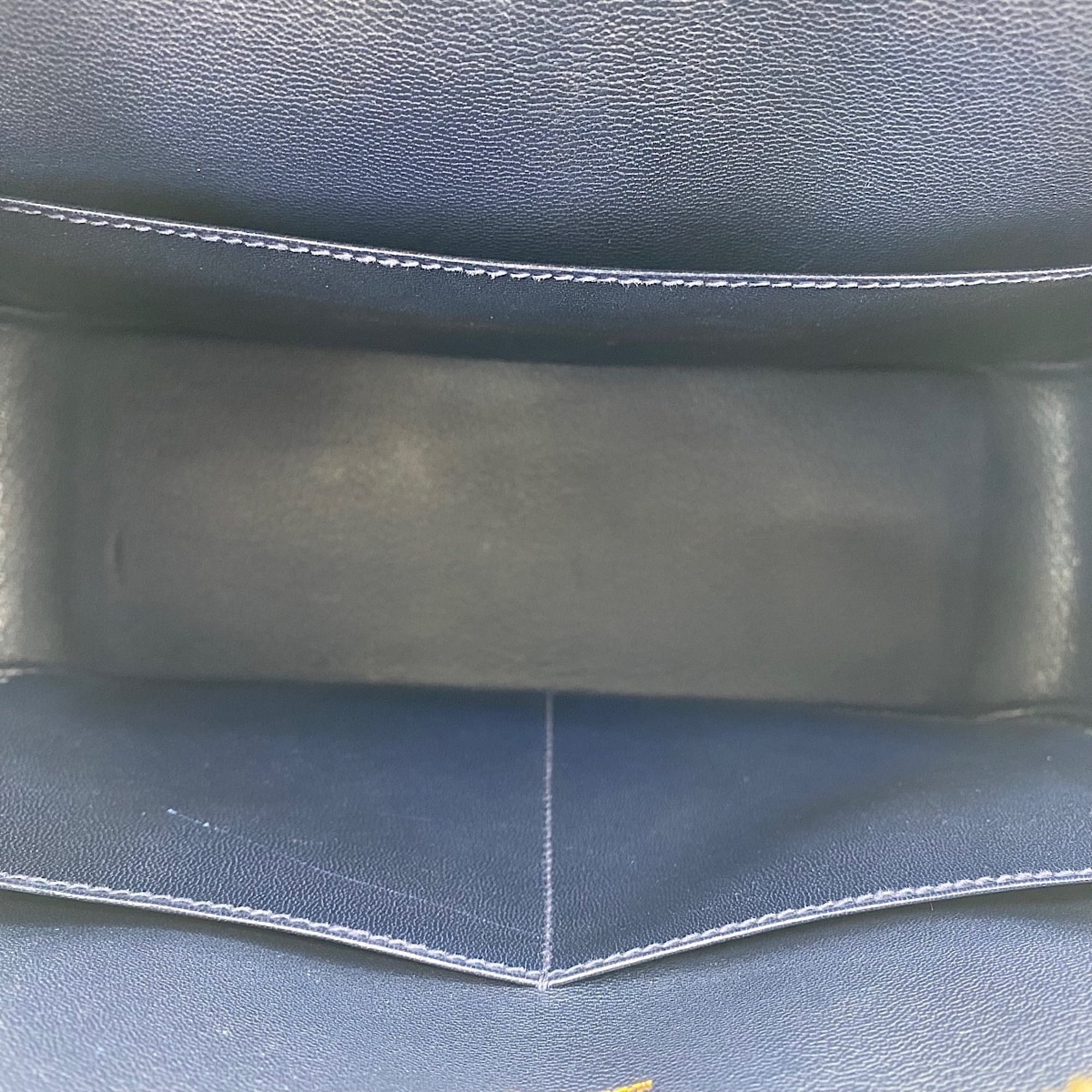Hermes Plume Navy Handbag (Pre-Owned)