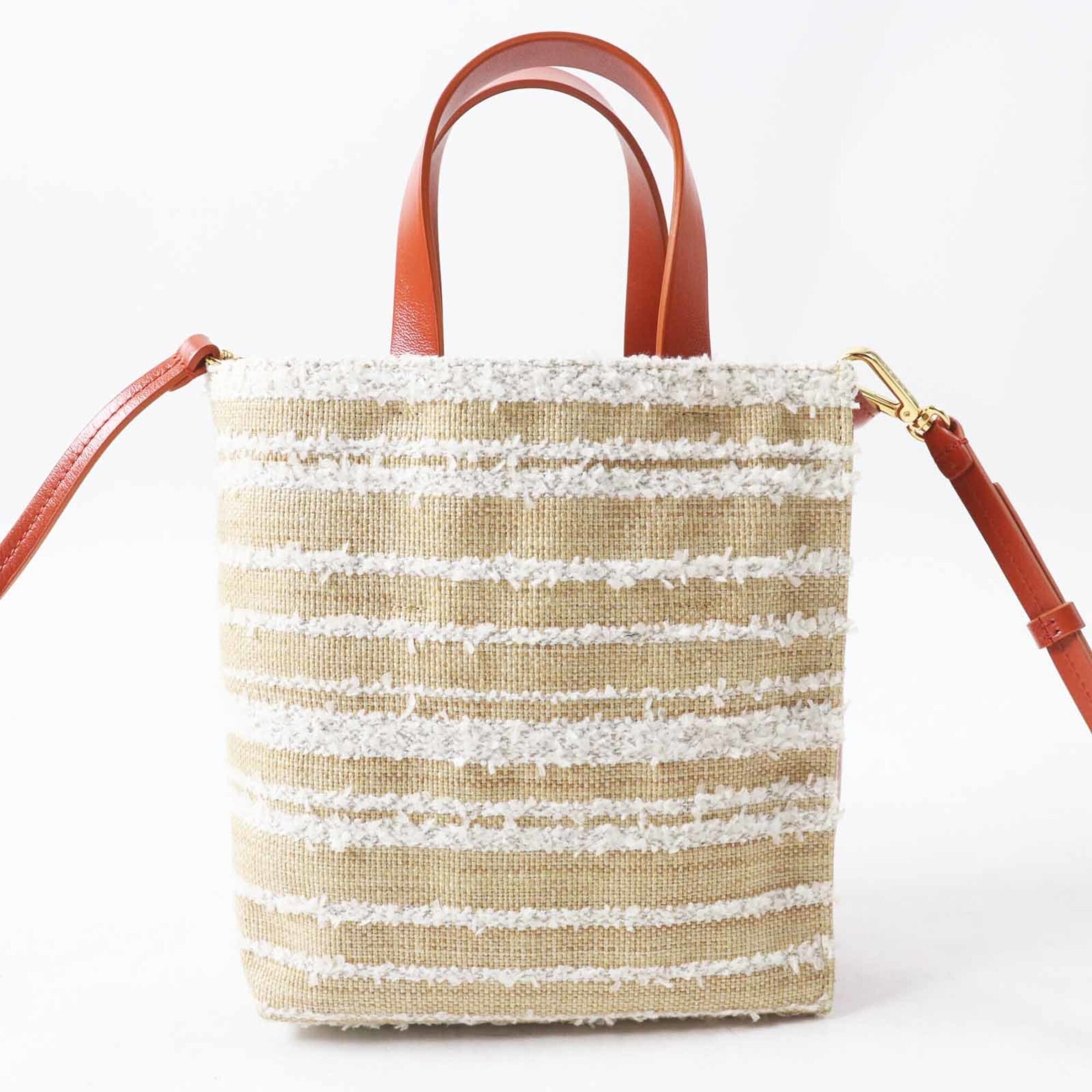Marni Multi-Color Canvas Leather Shoulder Bag (Pre-Owned)