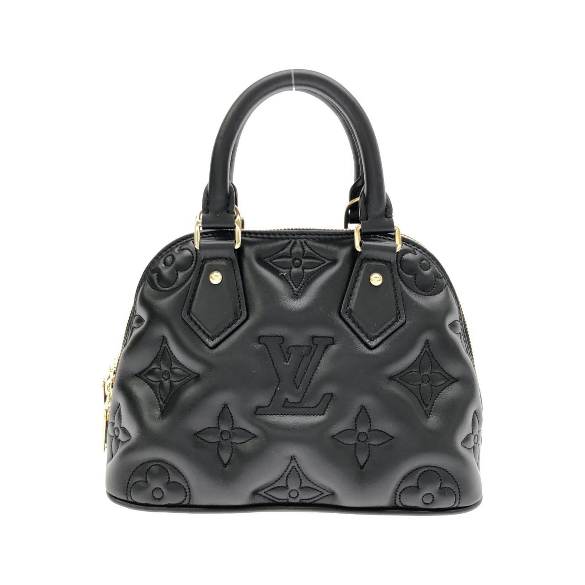 Louis Vuitton Black Leather Handbag (Pre-Owned)