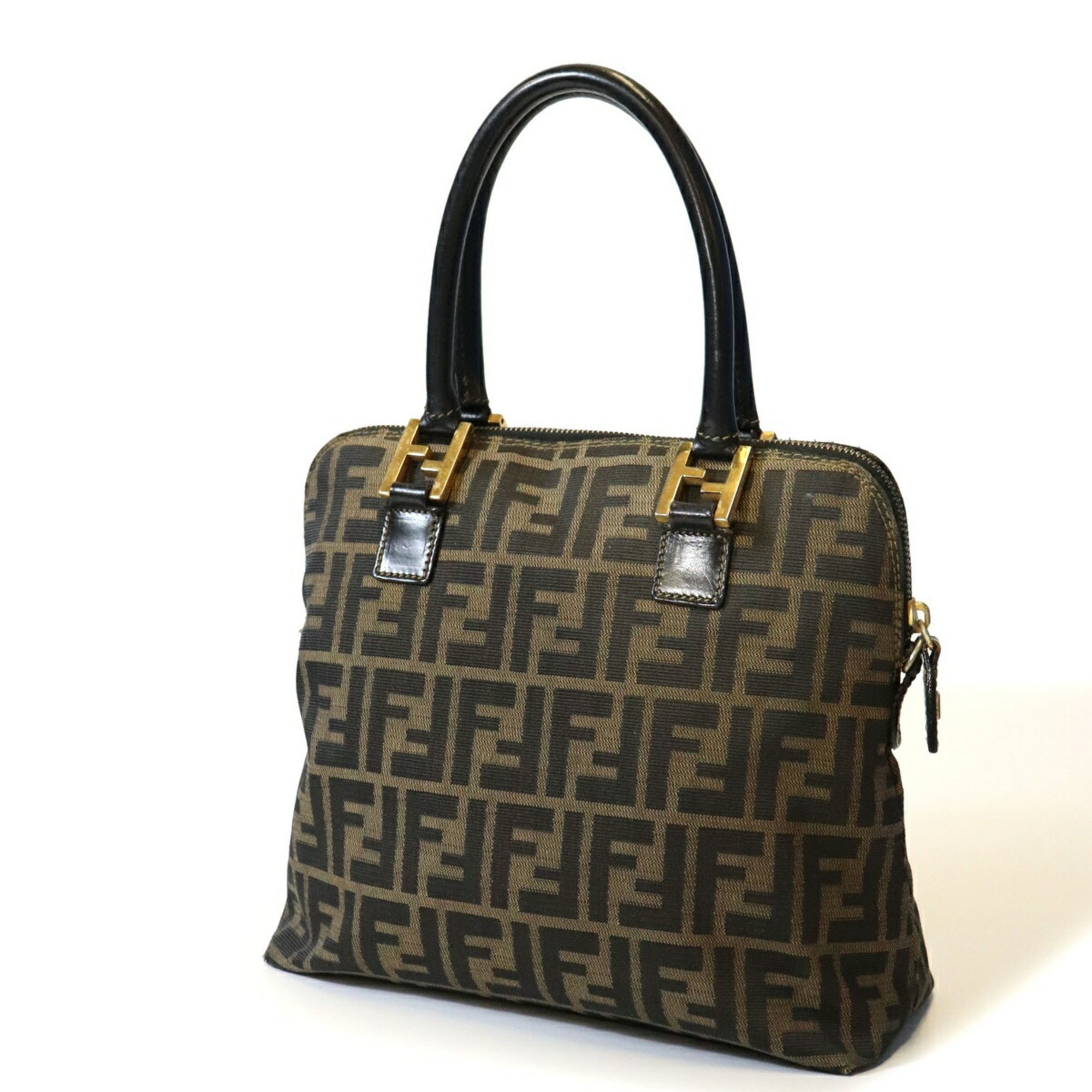 Fendi Brown Nylon Handbag (Pre-Owned)