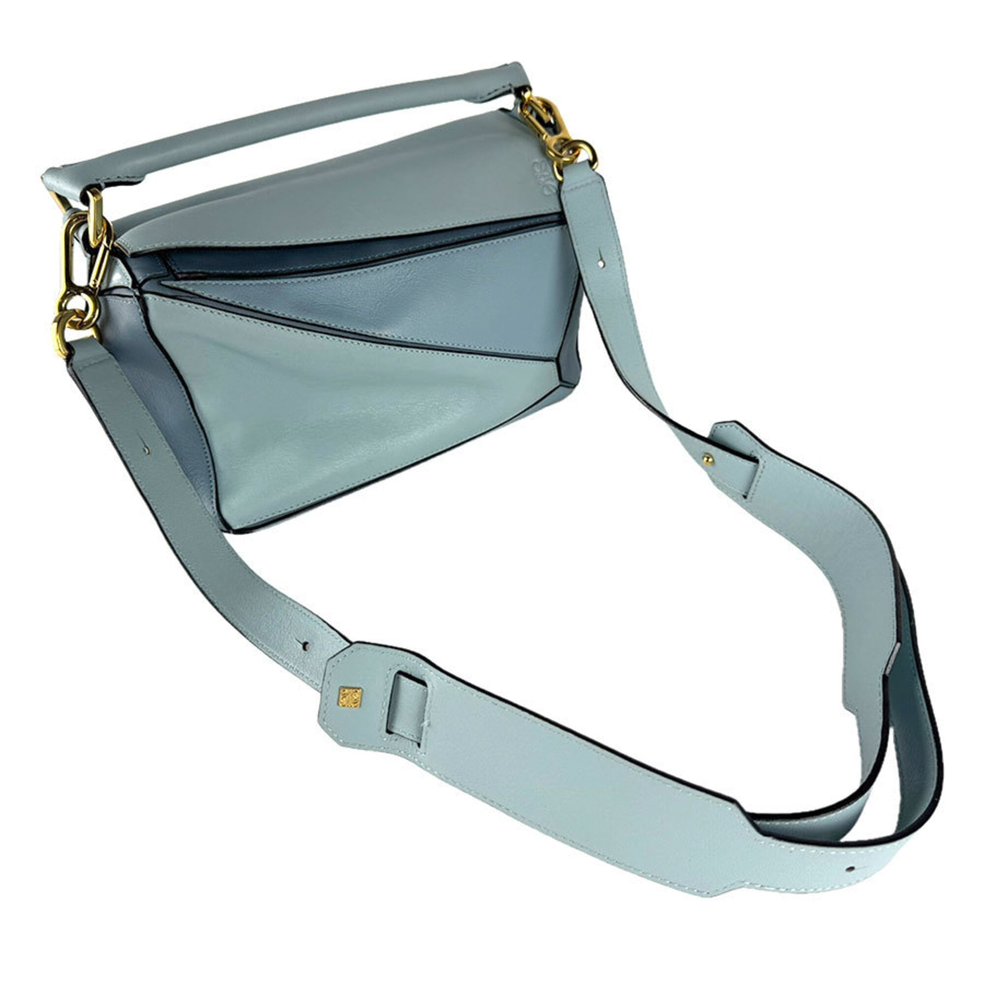 Loewe Blue Leather Handbag Shoulder Bag (Pre-Owned)