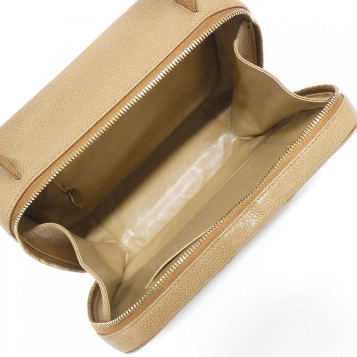 Chanel Beige Leather Handbag (Pre-Owned)