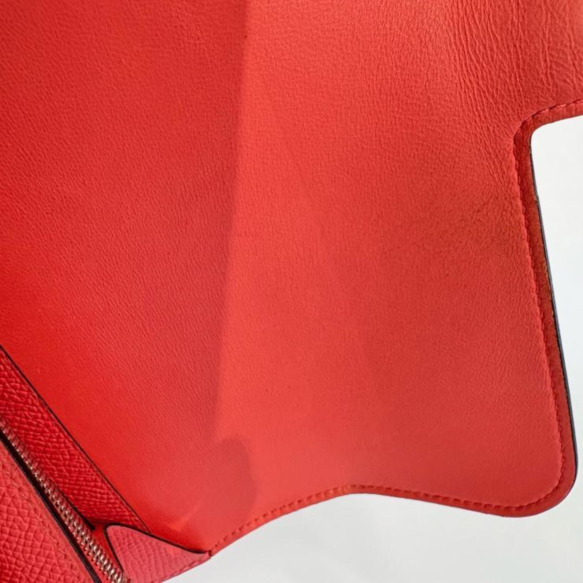 Hermes Pink Epsom Leather Long Wallet (Bi-Fold) (Pre-Owned)