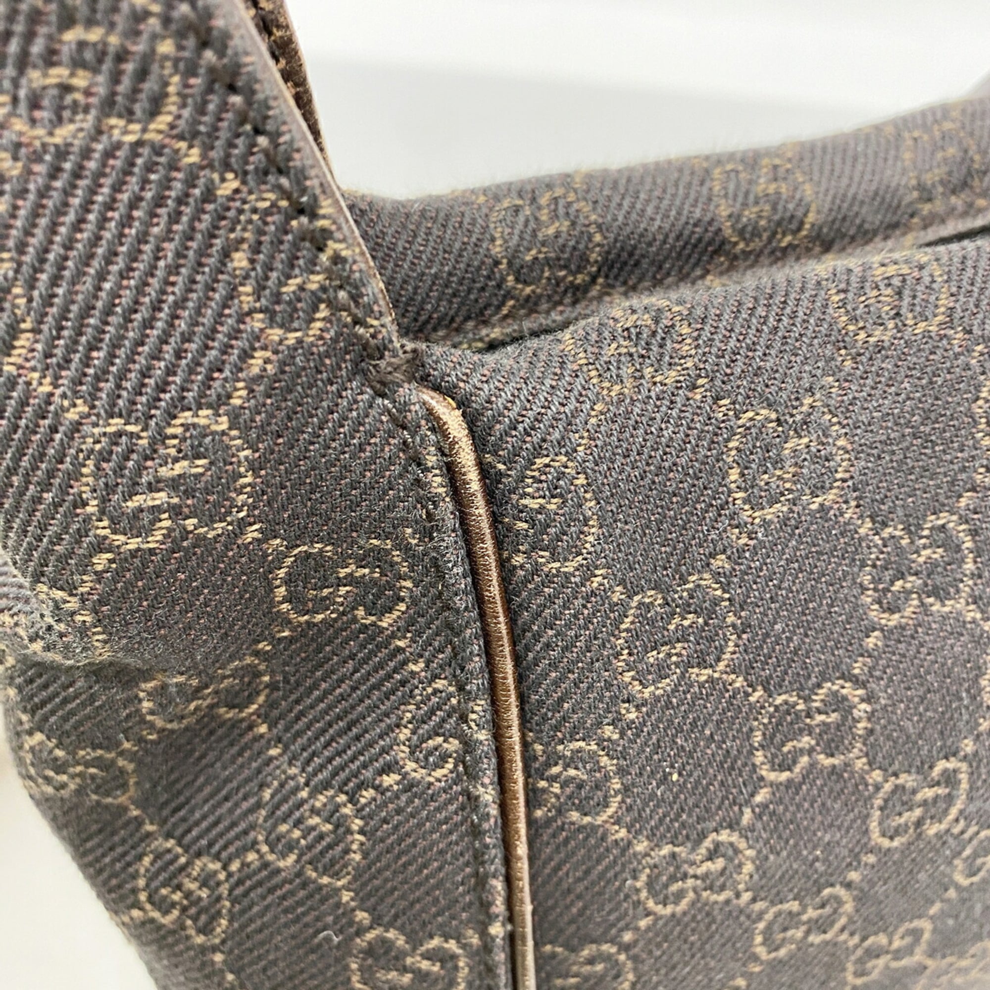 Gucci Brown Denim Handbag (Pre-Owned)