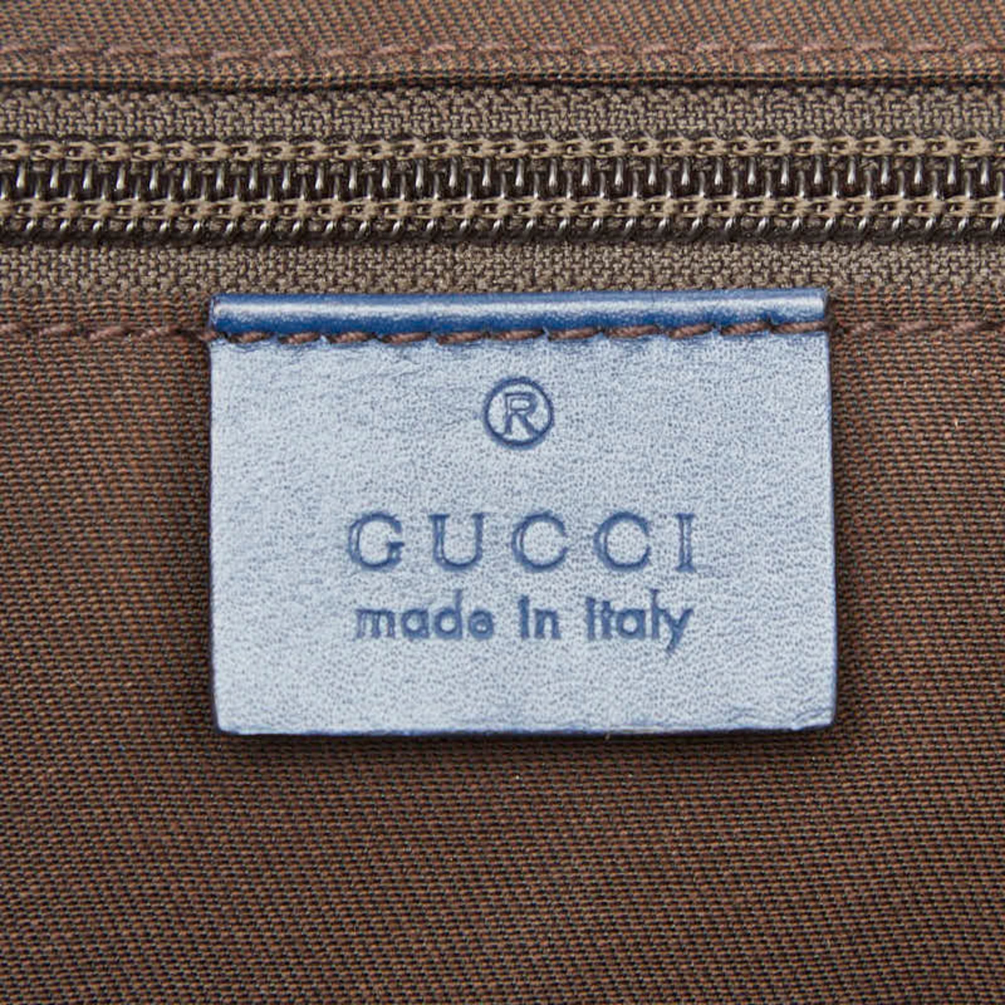 Gucci Blue Leather Shoulder Bag (Pre-Owned)