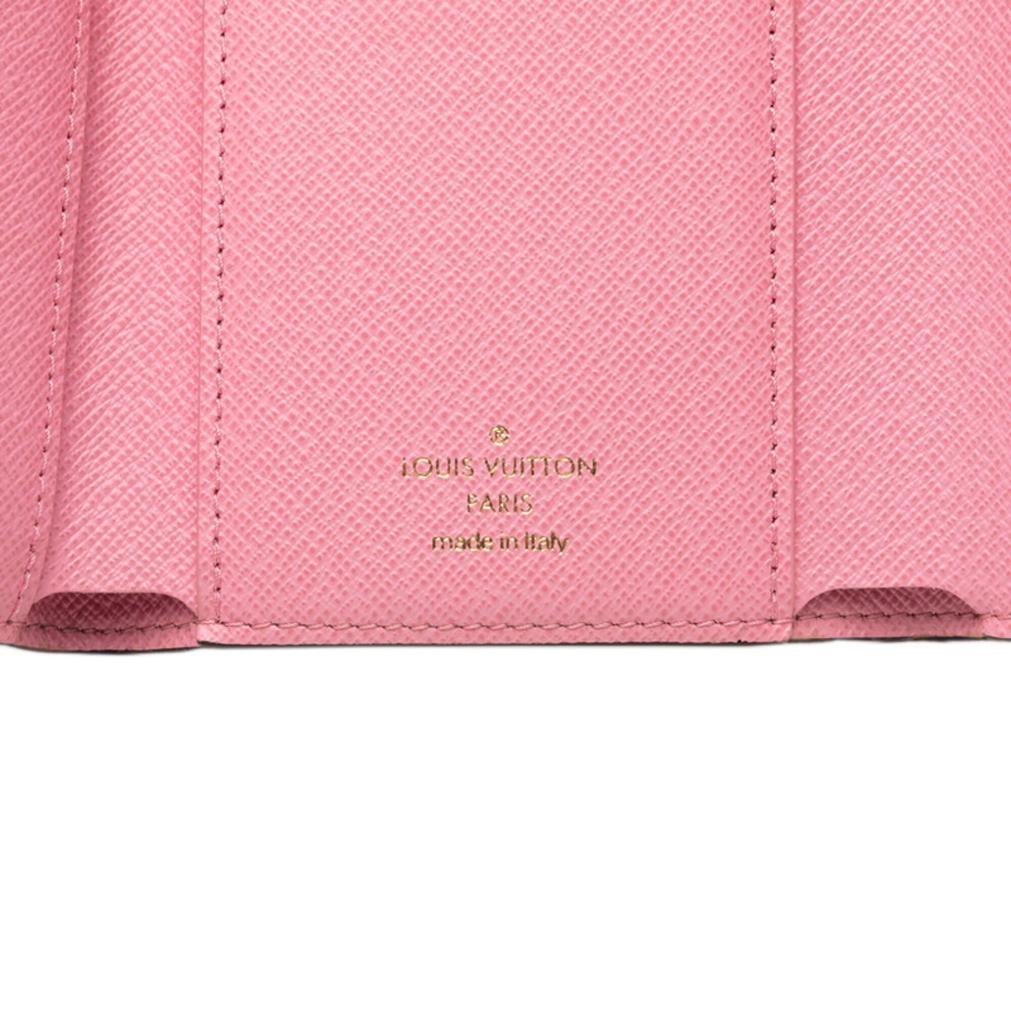 Louis Vuitton Monogram Brown Pink Pvc Wallet (Tri-Fold) (Pre-Owned)