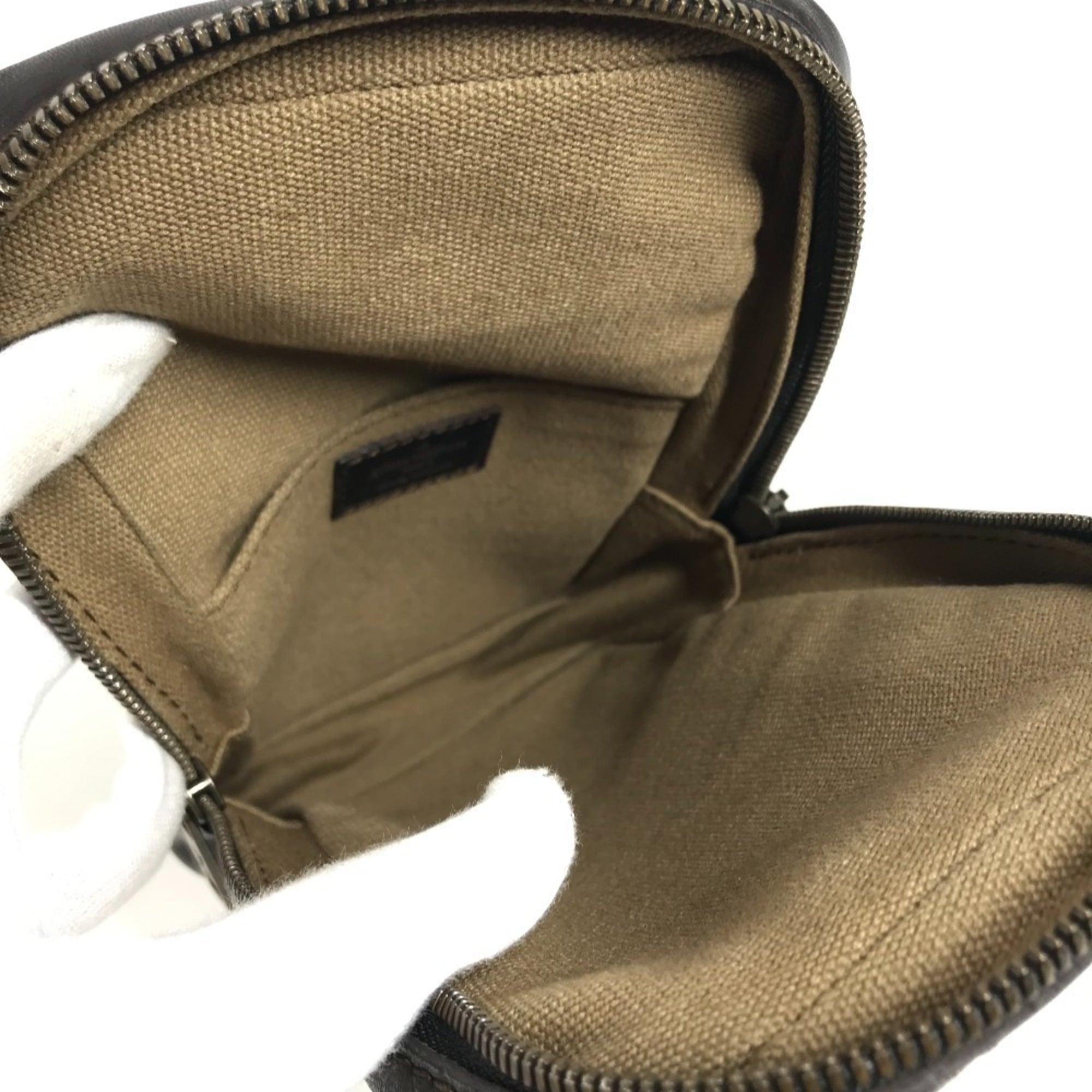 Louis Vuitton Brown Utah Leather Pouch Sling Bag (Pre-Owned)
