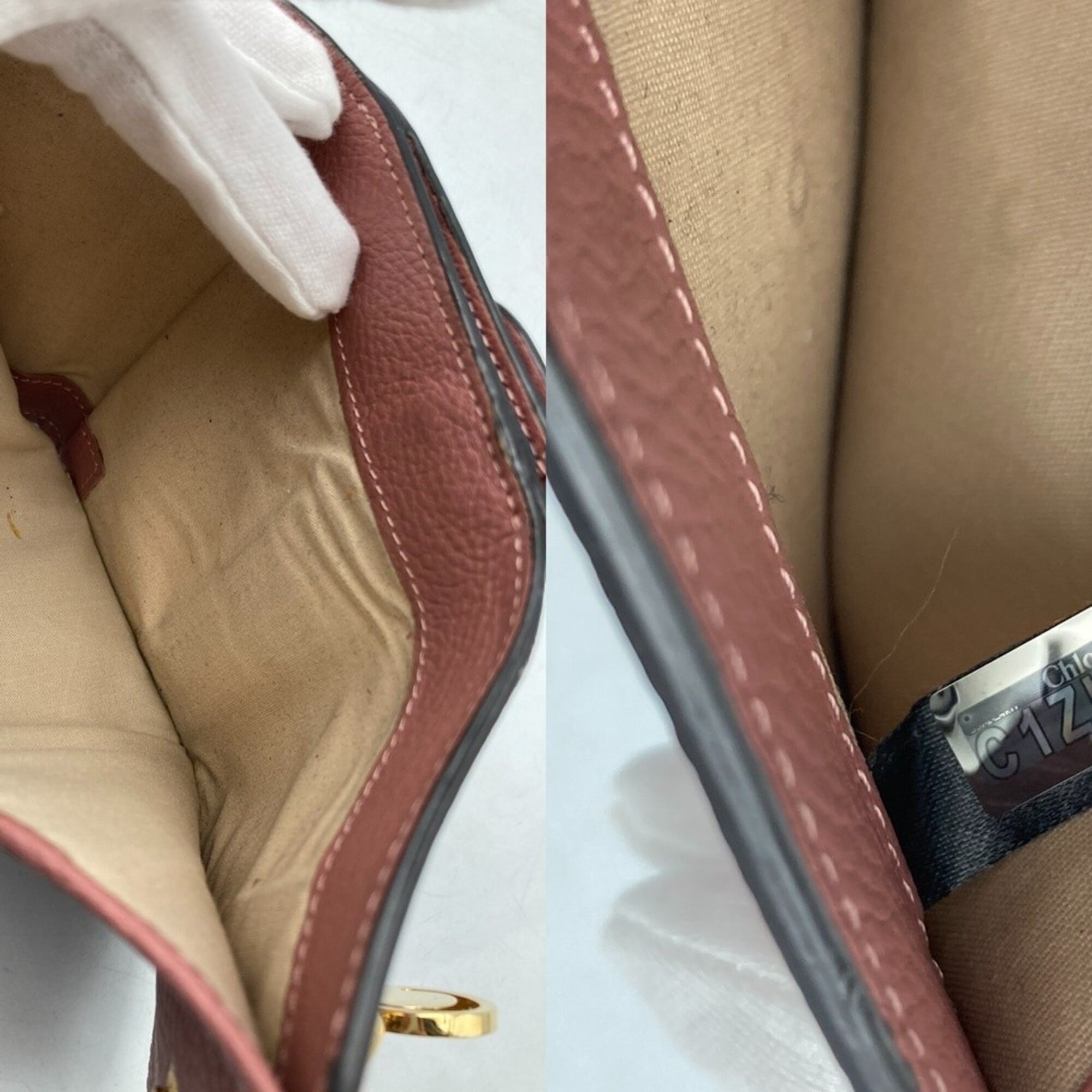 Chloé Pink Leather Wallet (Tri-Fold) (Pre-Owned)