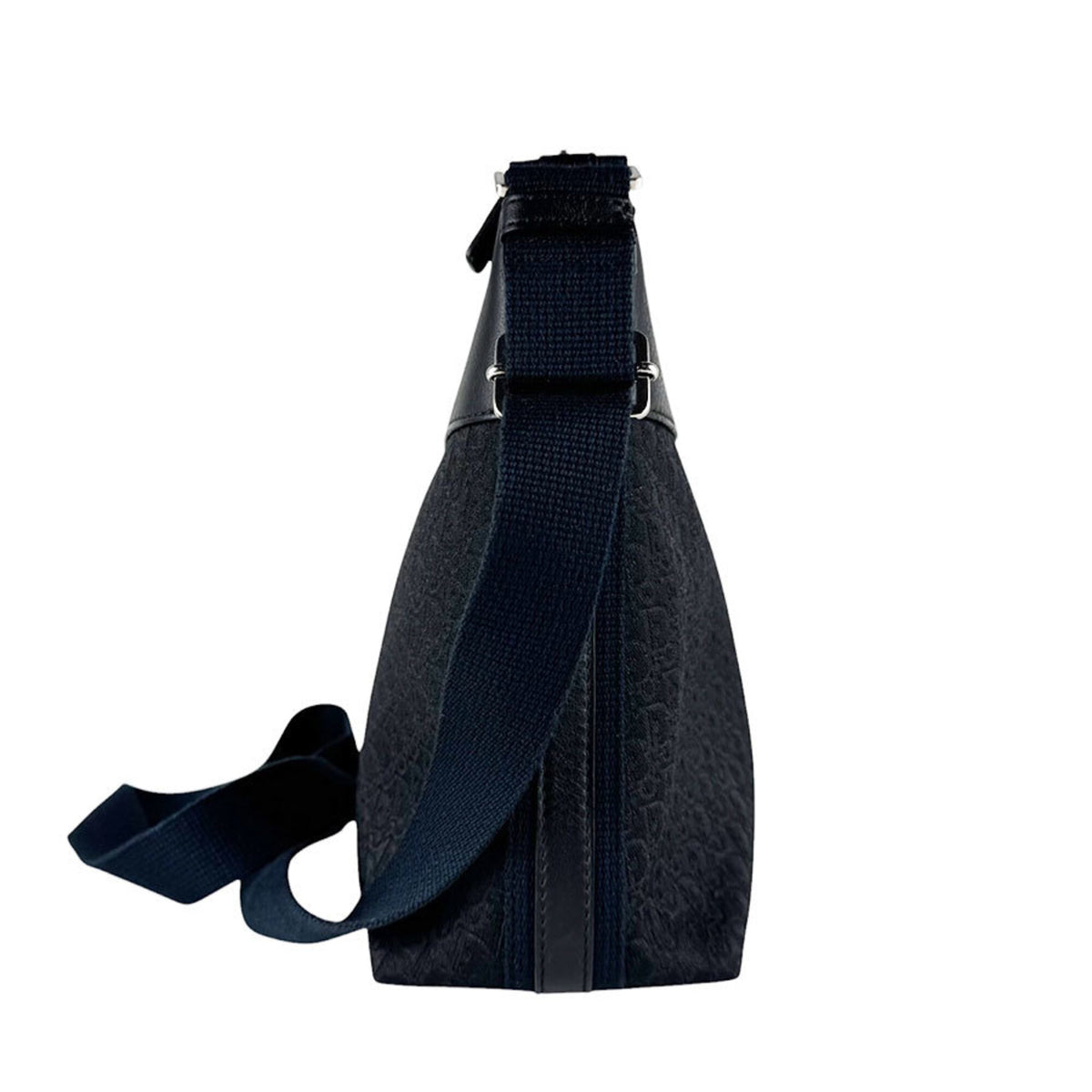 Christian Dior Black Canvas Leather Shoulder Bag (Pre-Owned)