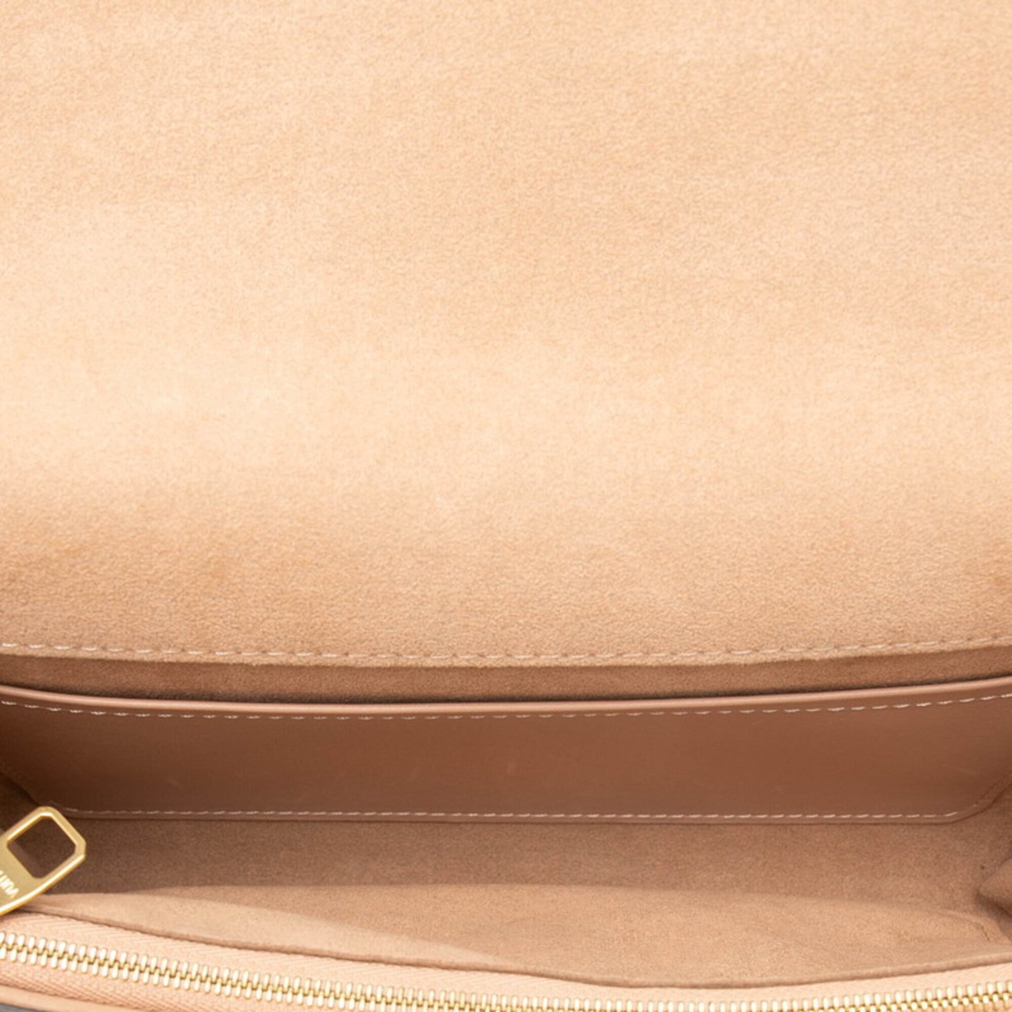 Louis Vuitton Brown Leather Clutch Bag Shoulder Bag (Pre-Owned)