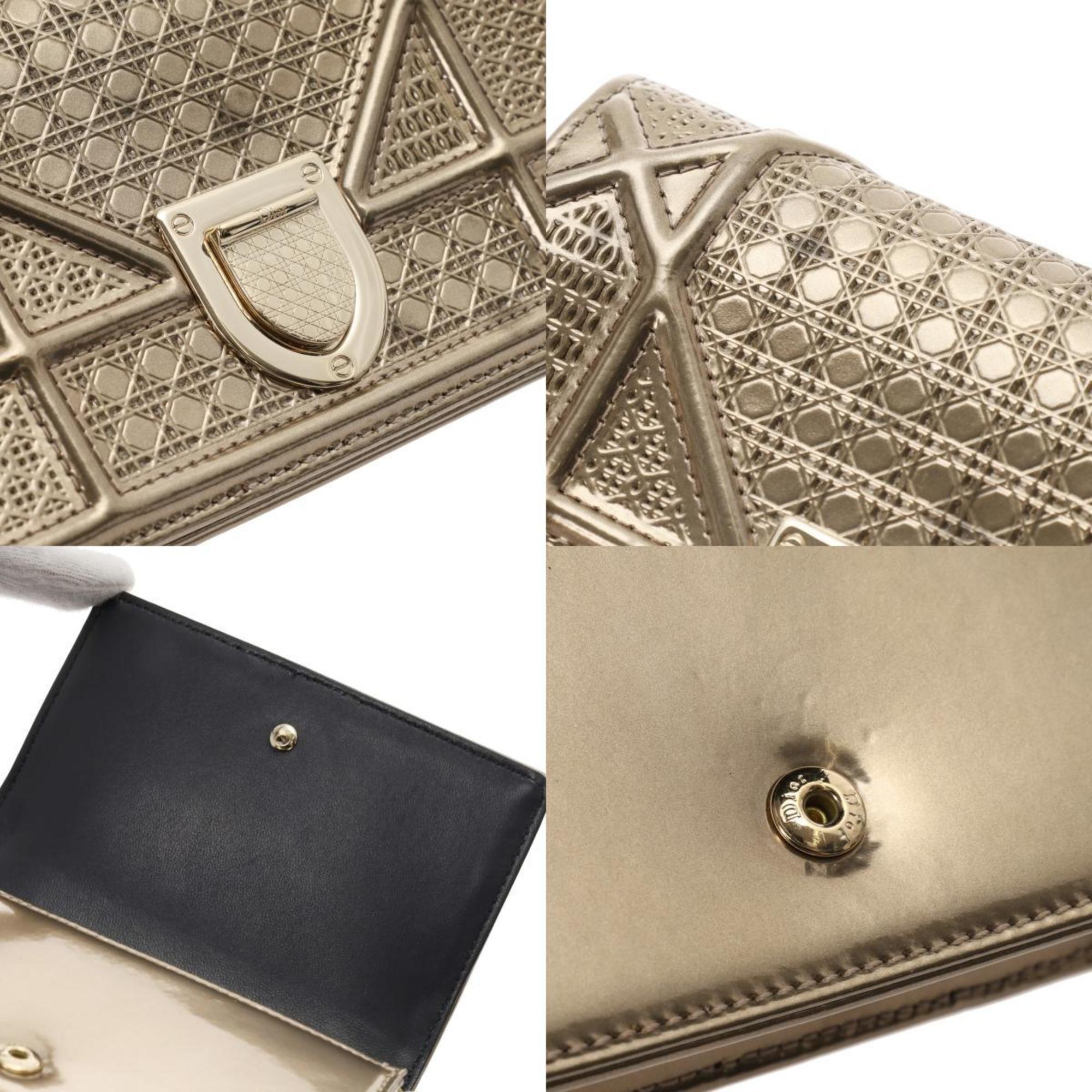 Christian Dior Gold Leather Shoulder Bag (Pre-Owned)