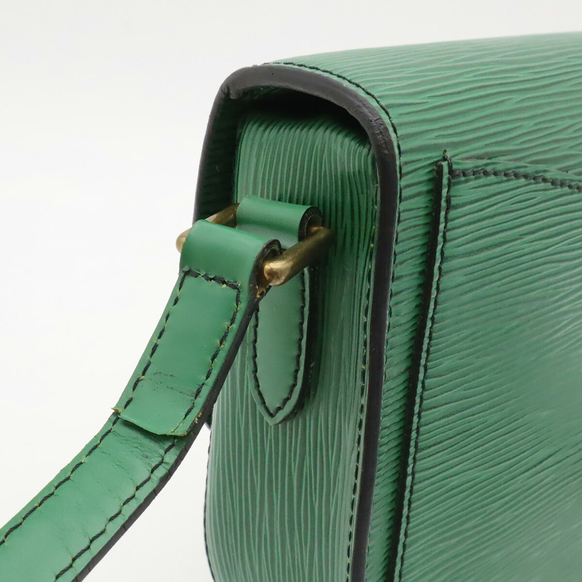 Louis Vuitton Borneo Green Green Epi Leather Pochette Shoulder Bag (Pre-Owned)
