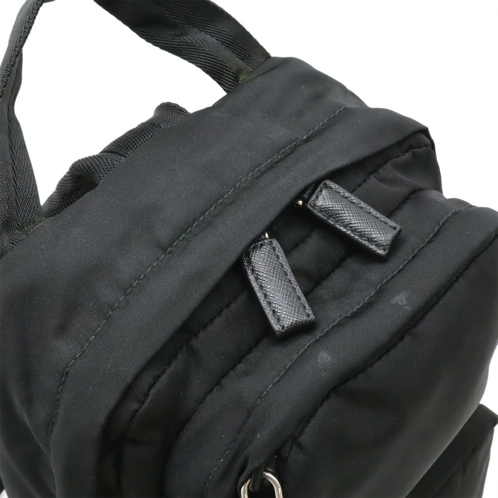 Prada Black Nero Nylon Leather Shoulder Bag Sling Bag (Pre-Owned)