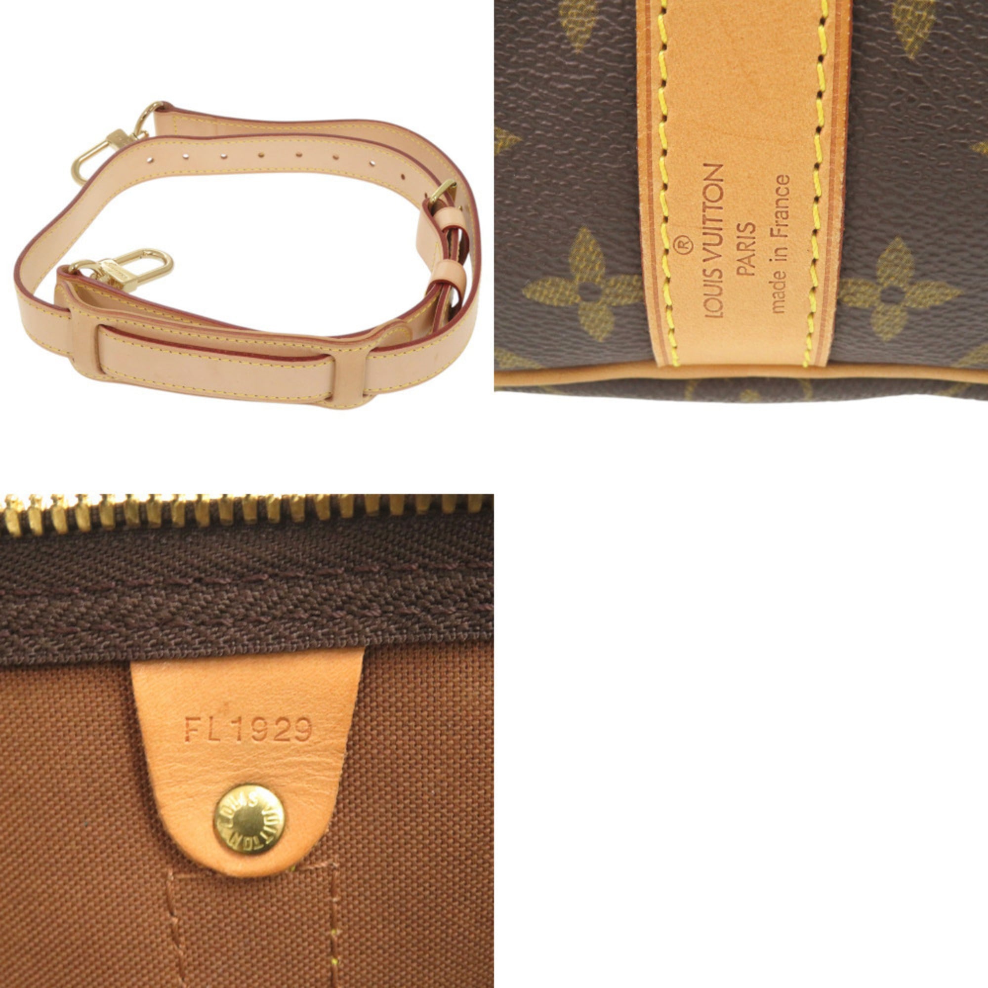 Louis Vuitton Brown Monogram Canvas Boston Bag (Pre-Owned)