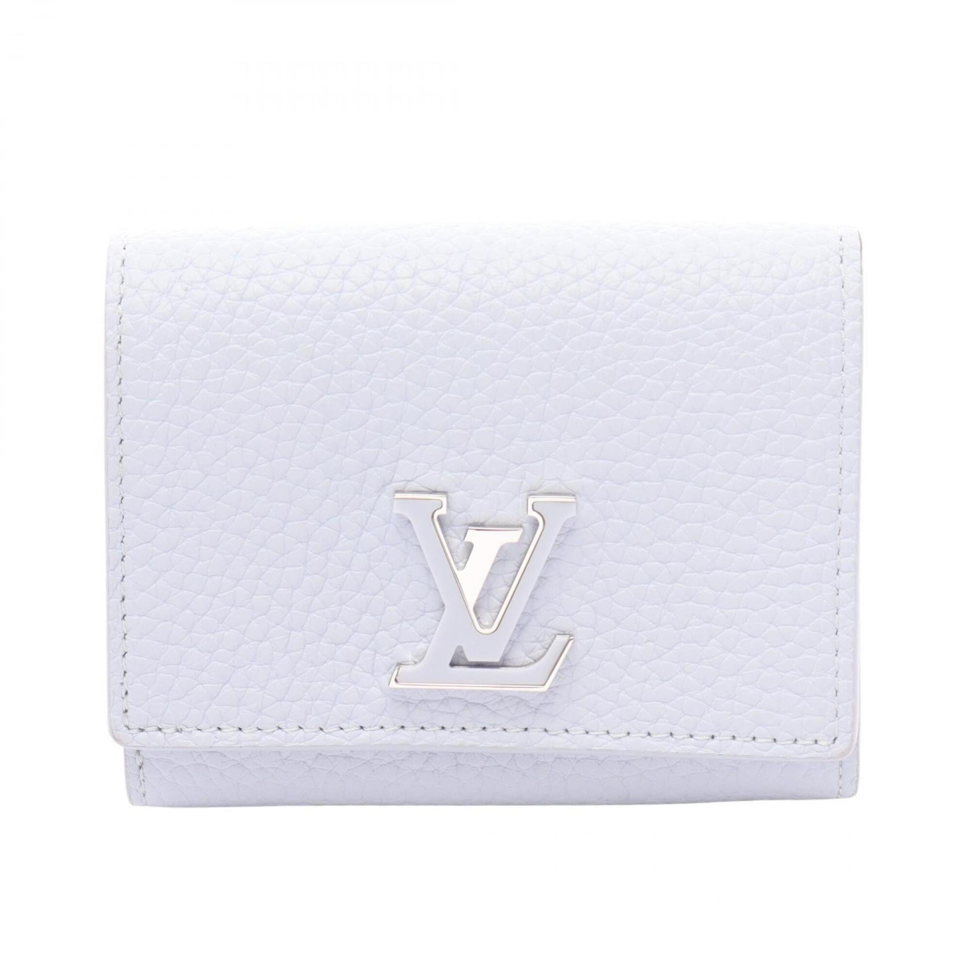 Louis Vuitton Blue Leather Wallet (Bi-Fold) (Pre-Owned)