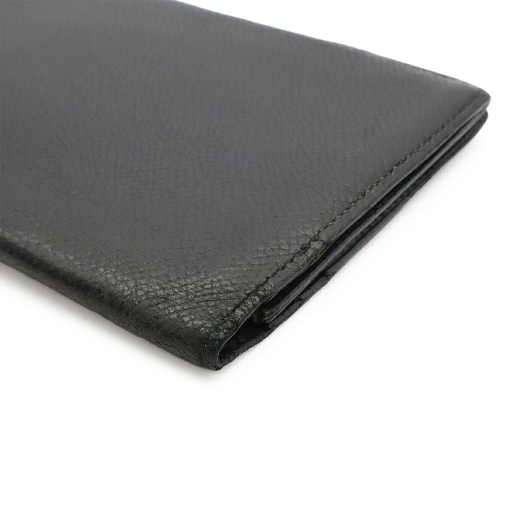 Hermes Black Epsom Leather Long Bill Wallet (Bi-Fold) (Pre-Owned)