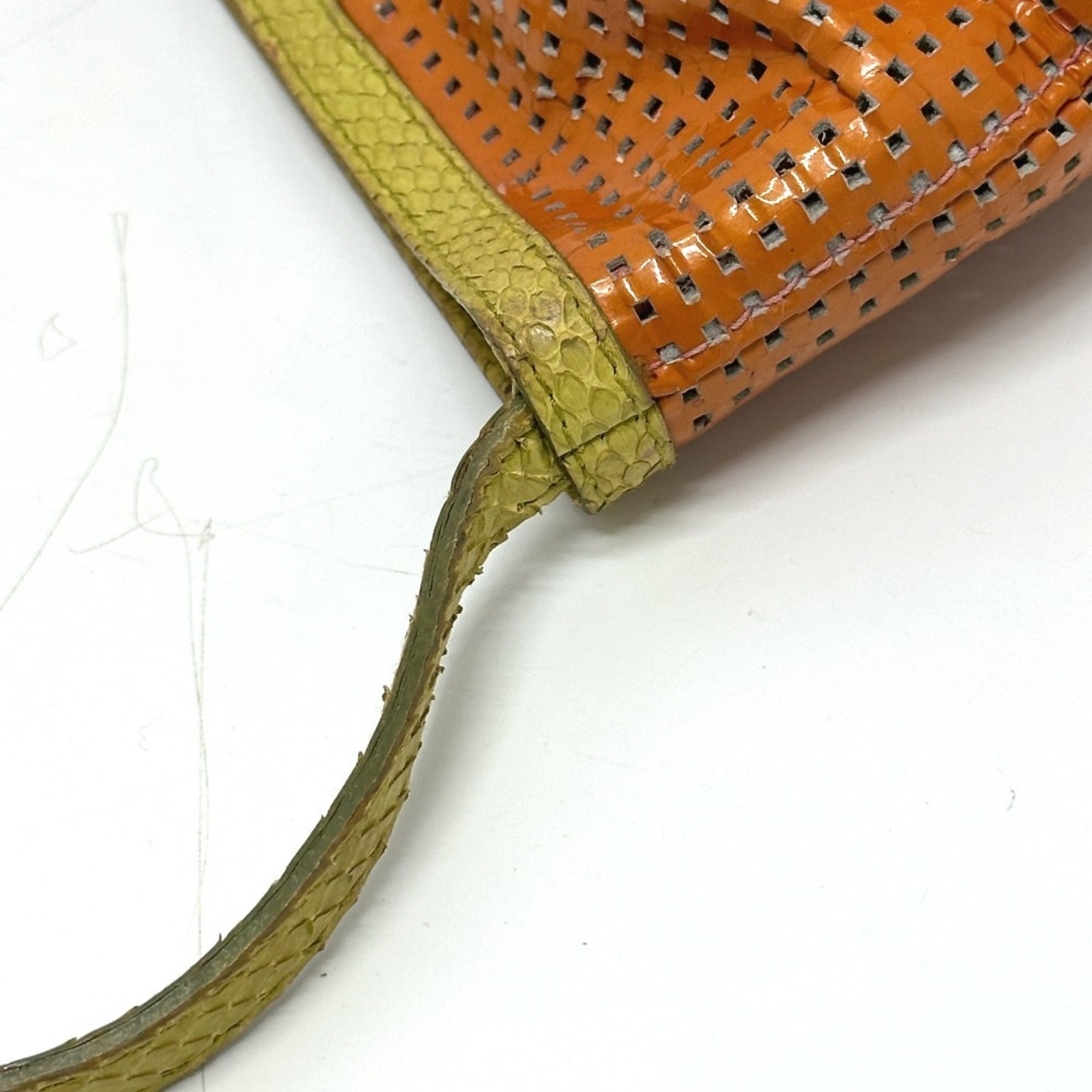 Fendi Green Orange Shoulder Bag (Pre-Owned)