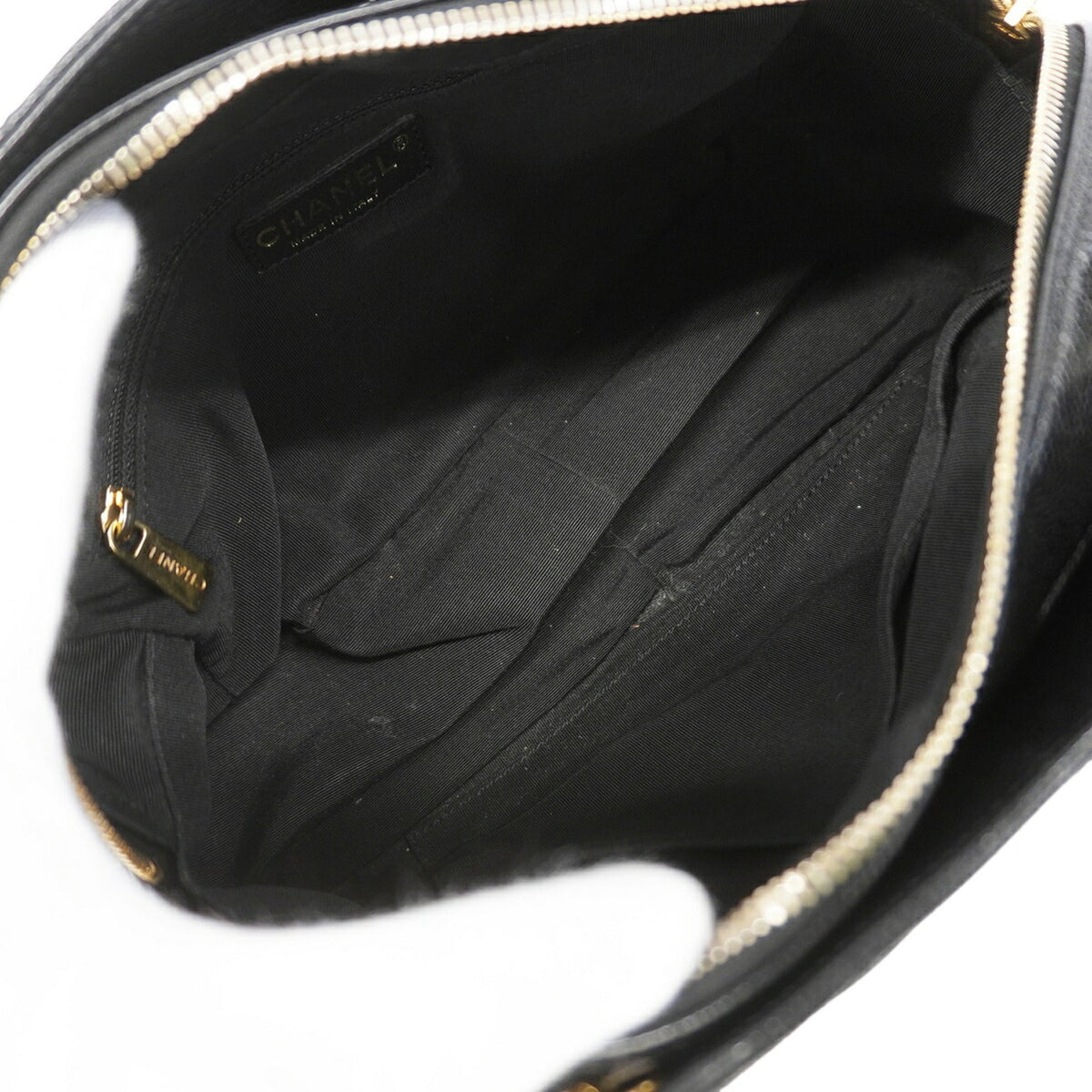Chanel Black Grained Calfskin Tote Bag (Pre-Owned)