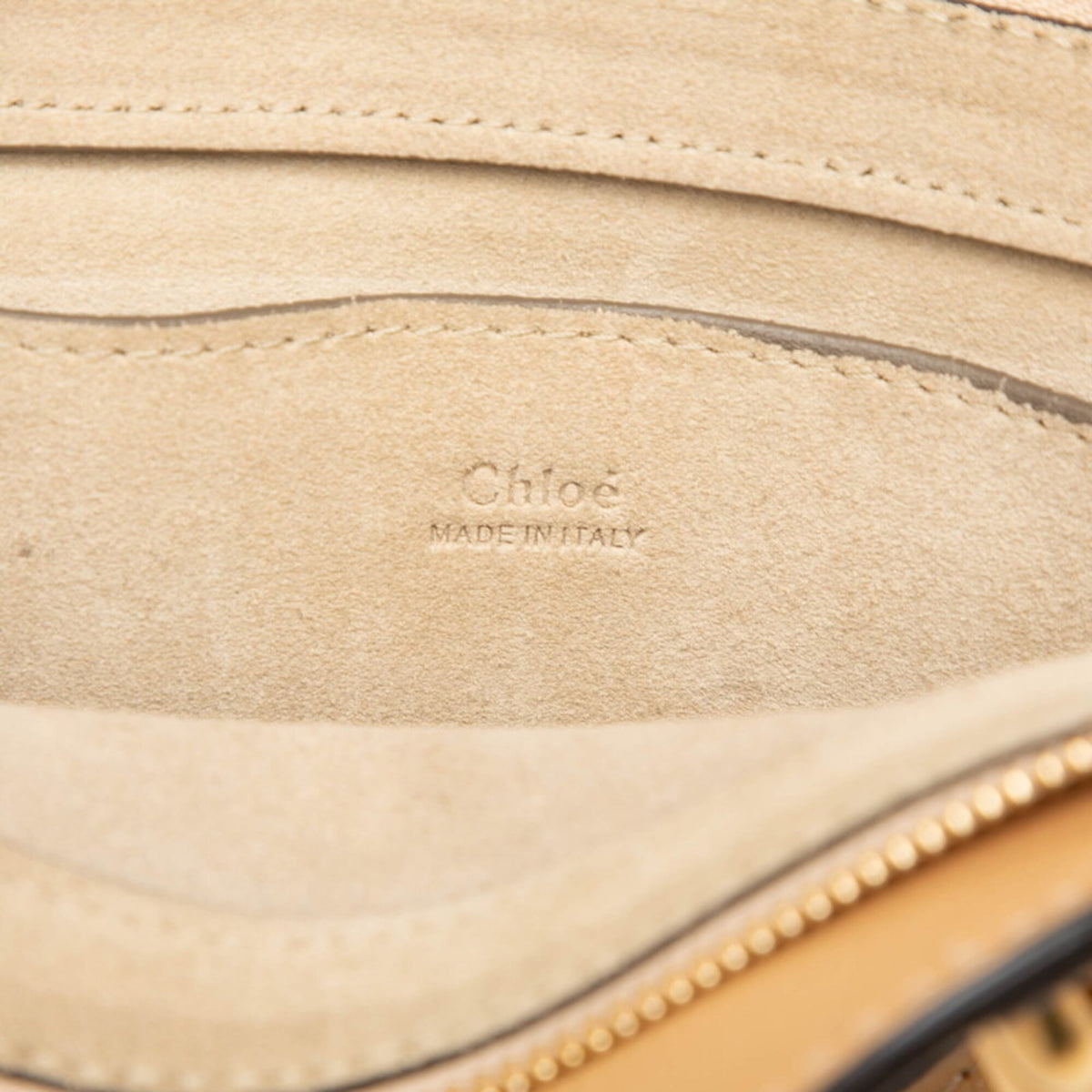 Chloé Beige Brown Suede Leather Handbag Shoulder Bag (Pre-Owned)