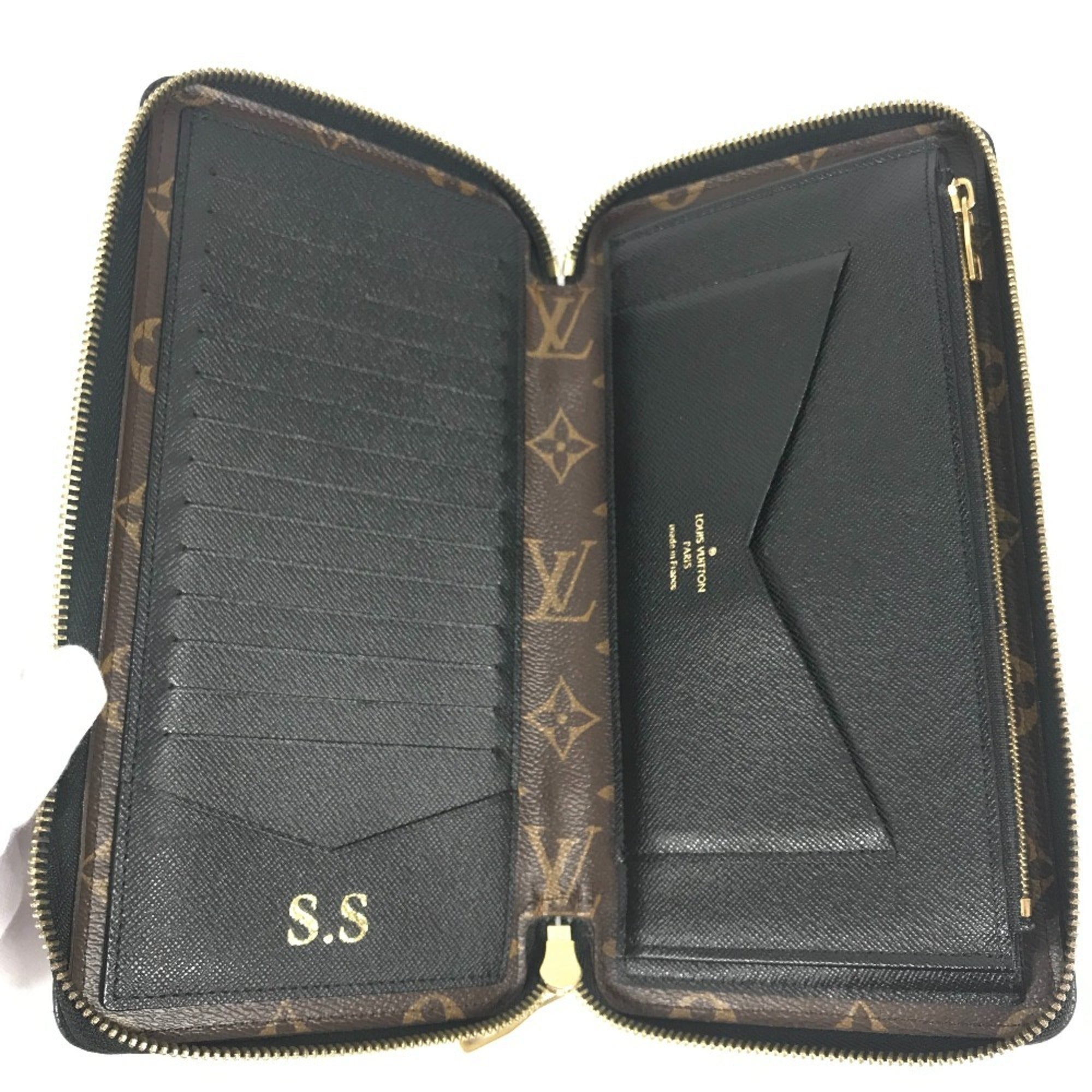 Louis Vuitton Monogram Black Brown Monogram Leather Pouch (Pre-Owned)