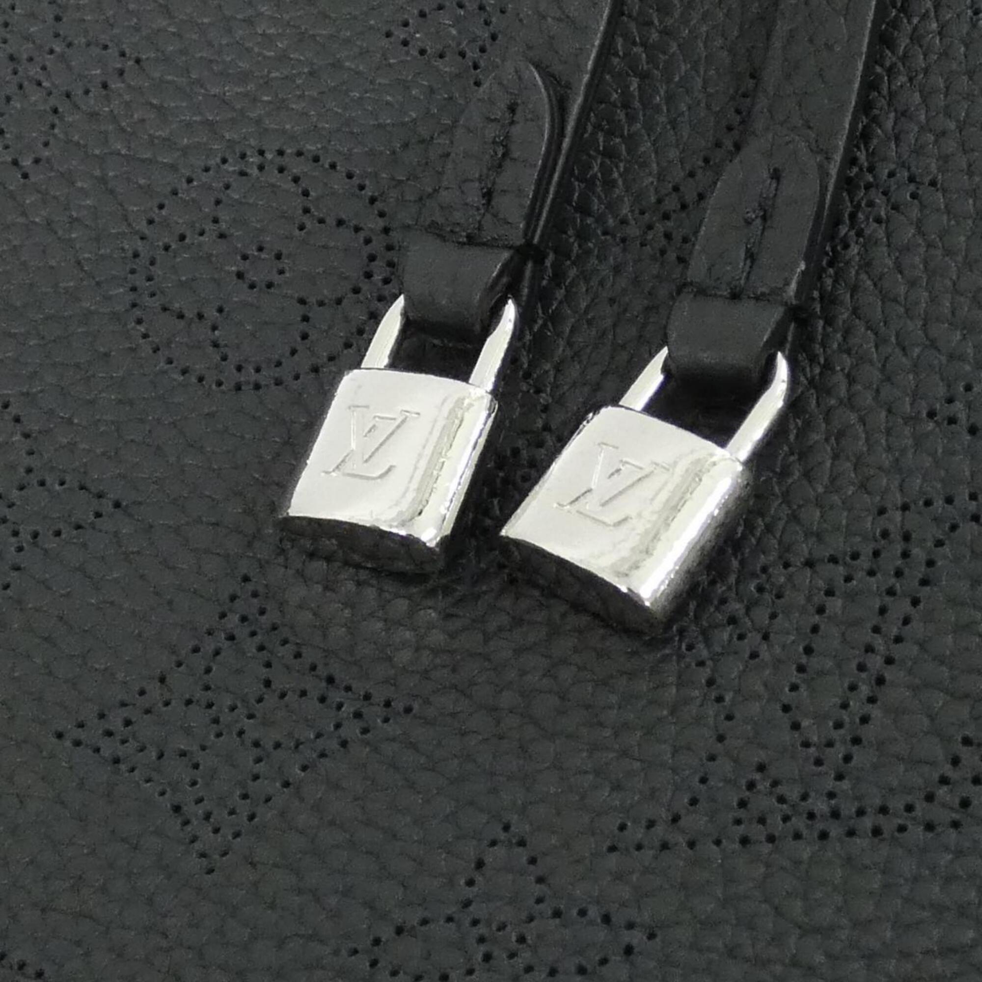 Louis Vuitton Mahina Black Leather Shoulder Bag (Pre-Owned)