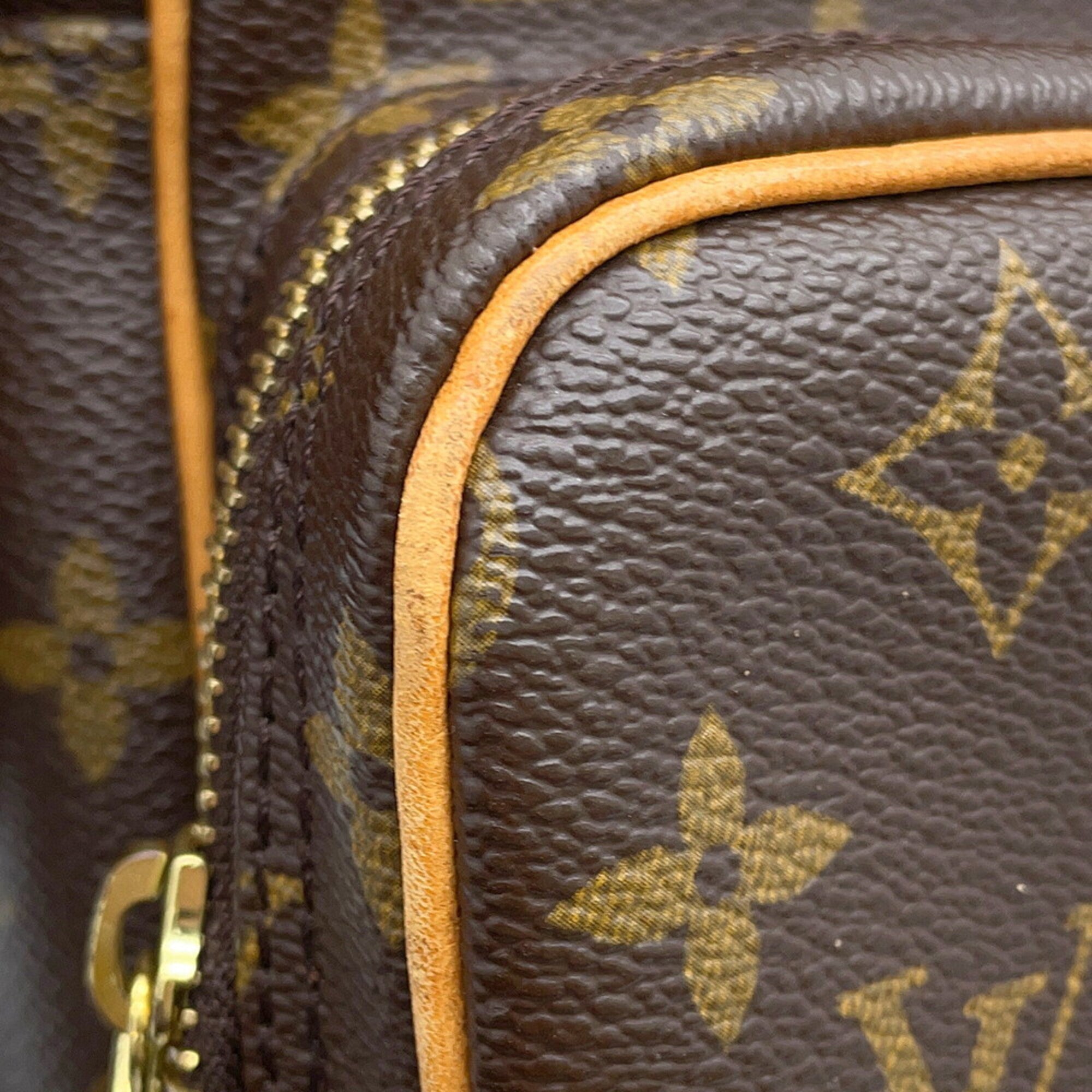 Louis Vuitton Brown Monogram Handbag Shoulder Bag (Pre-Owned)