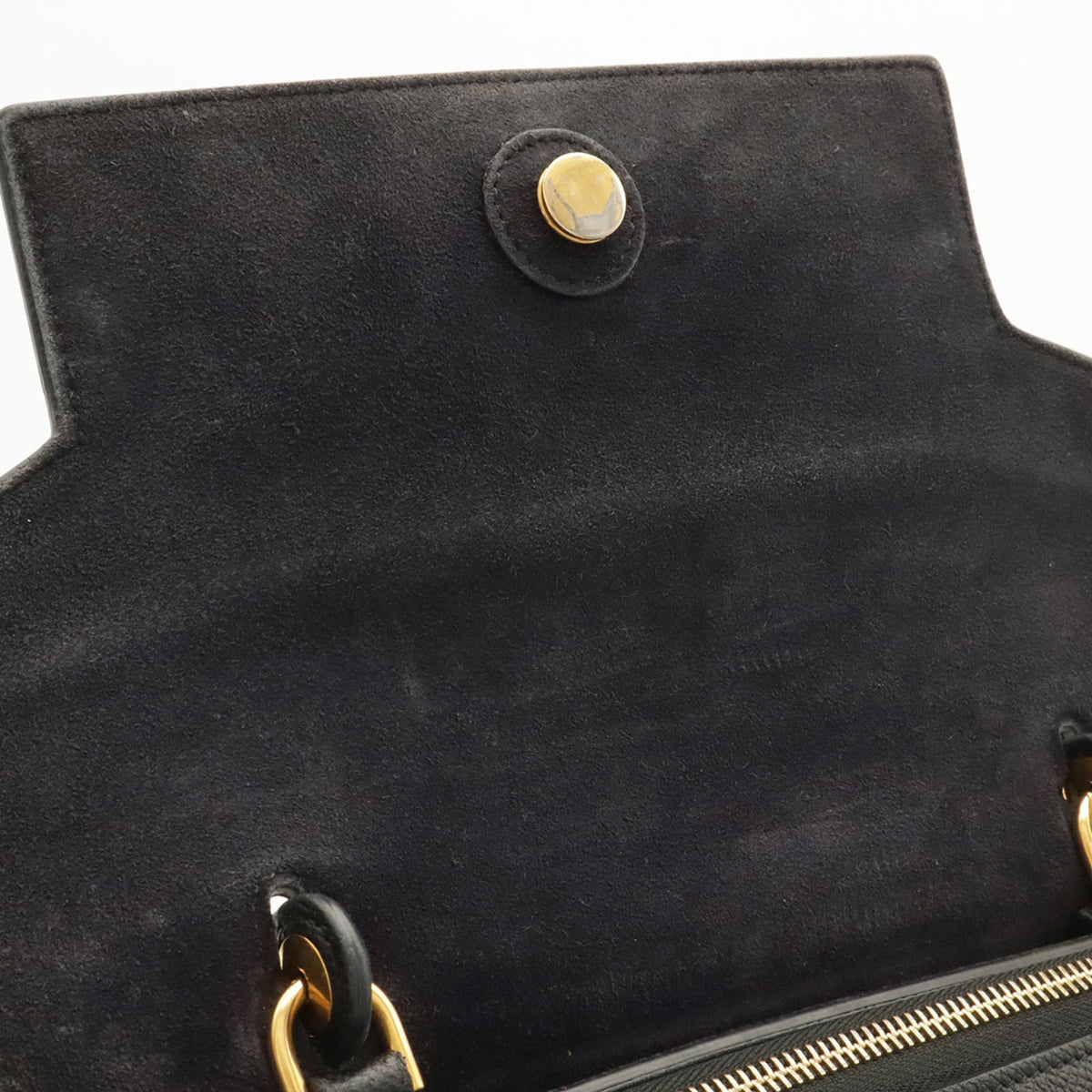 Celine Black Leather Handbag Shoulder Bag Tote Bag (Pre-Owned)