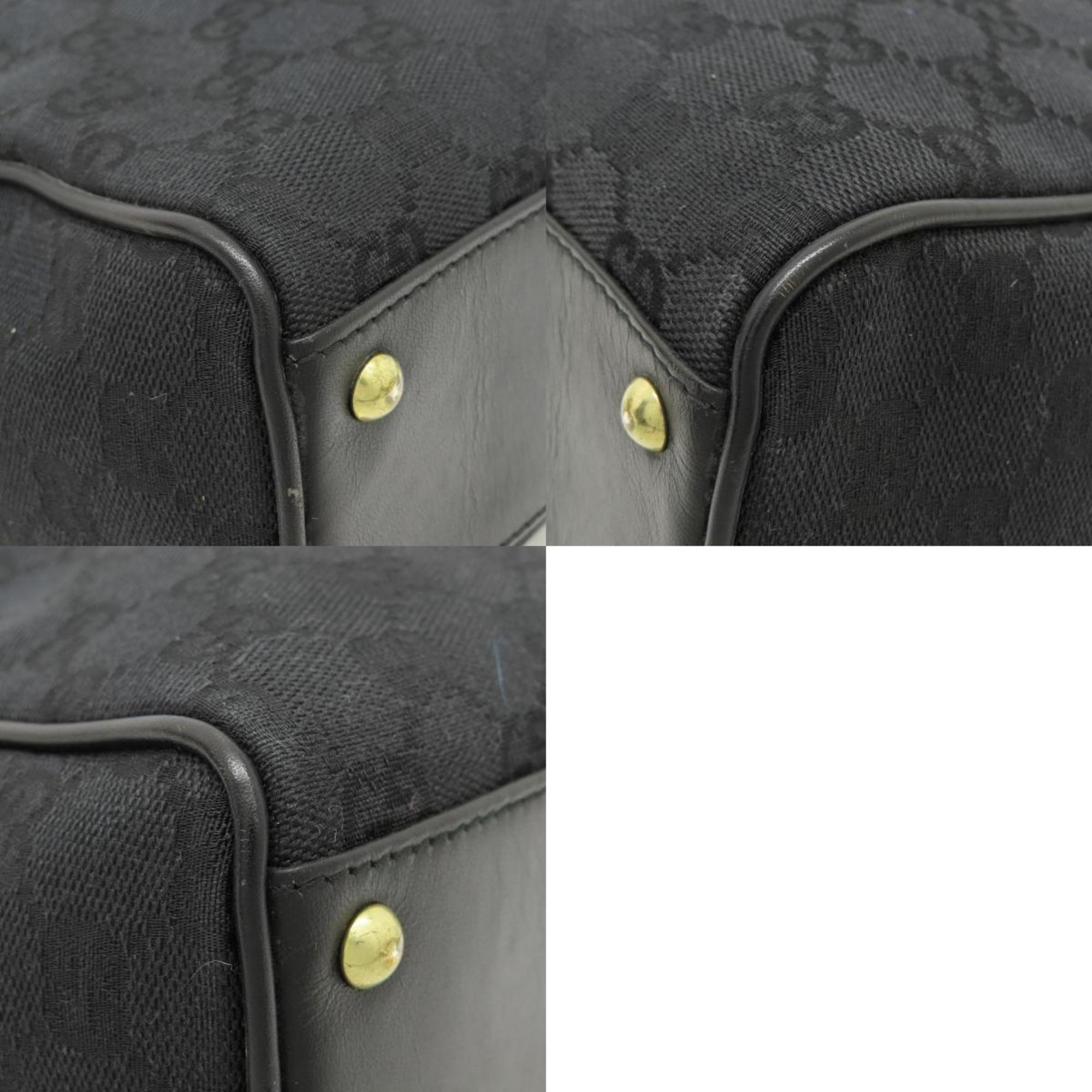 Gucci Black Canvas Tote Bag (Pre-Owned)