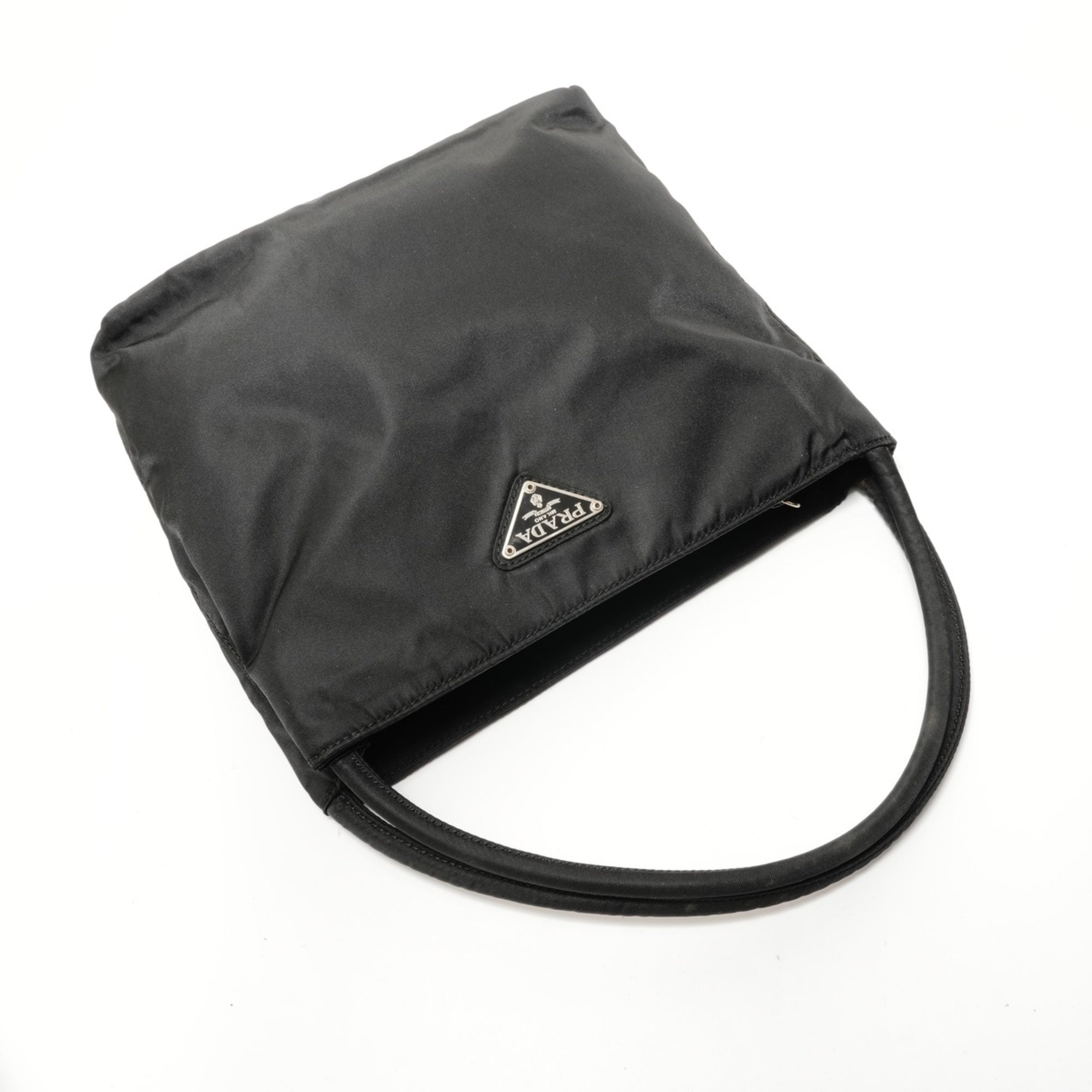 Prada Black Brown Nylon Handbag (Pre-Owned)