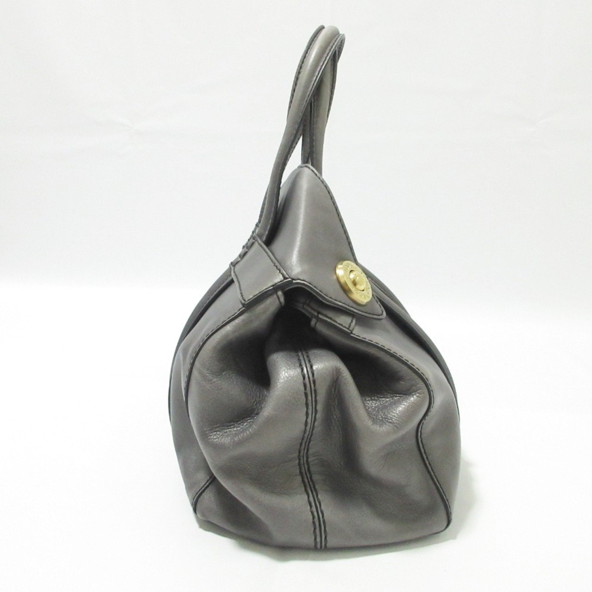 Tod's Gray Leather Handbag (Pre-Owned)