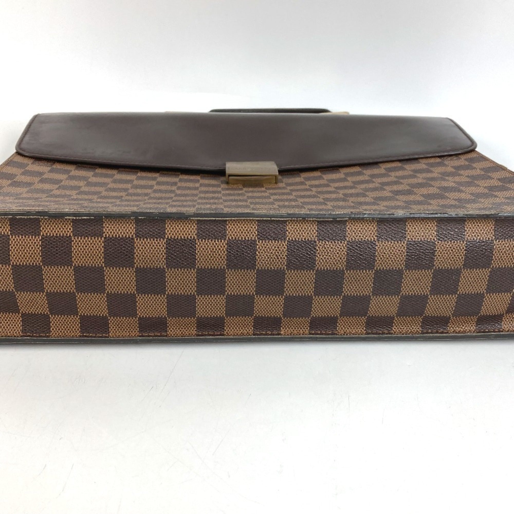 Louis Vuitton Brown Ebene Damier Canvas Briefcase Handbag (Pre-Owned)