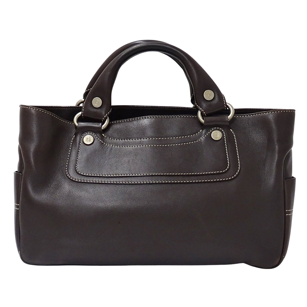 Celine Dark Brown Leather Handbag (Pre-Owned)