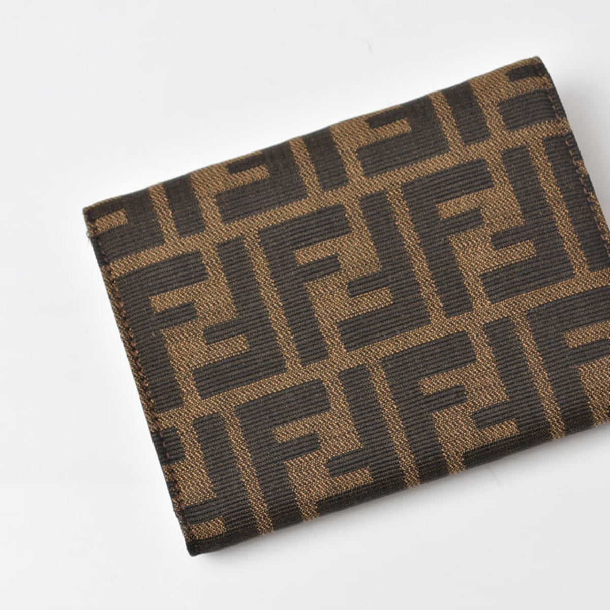 Fendi Brown Canvas Wallet (Tri-Fold) (Pre-Owned)