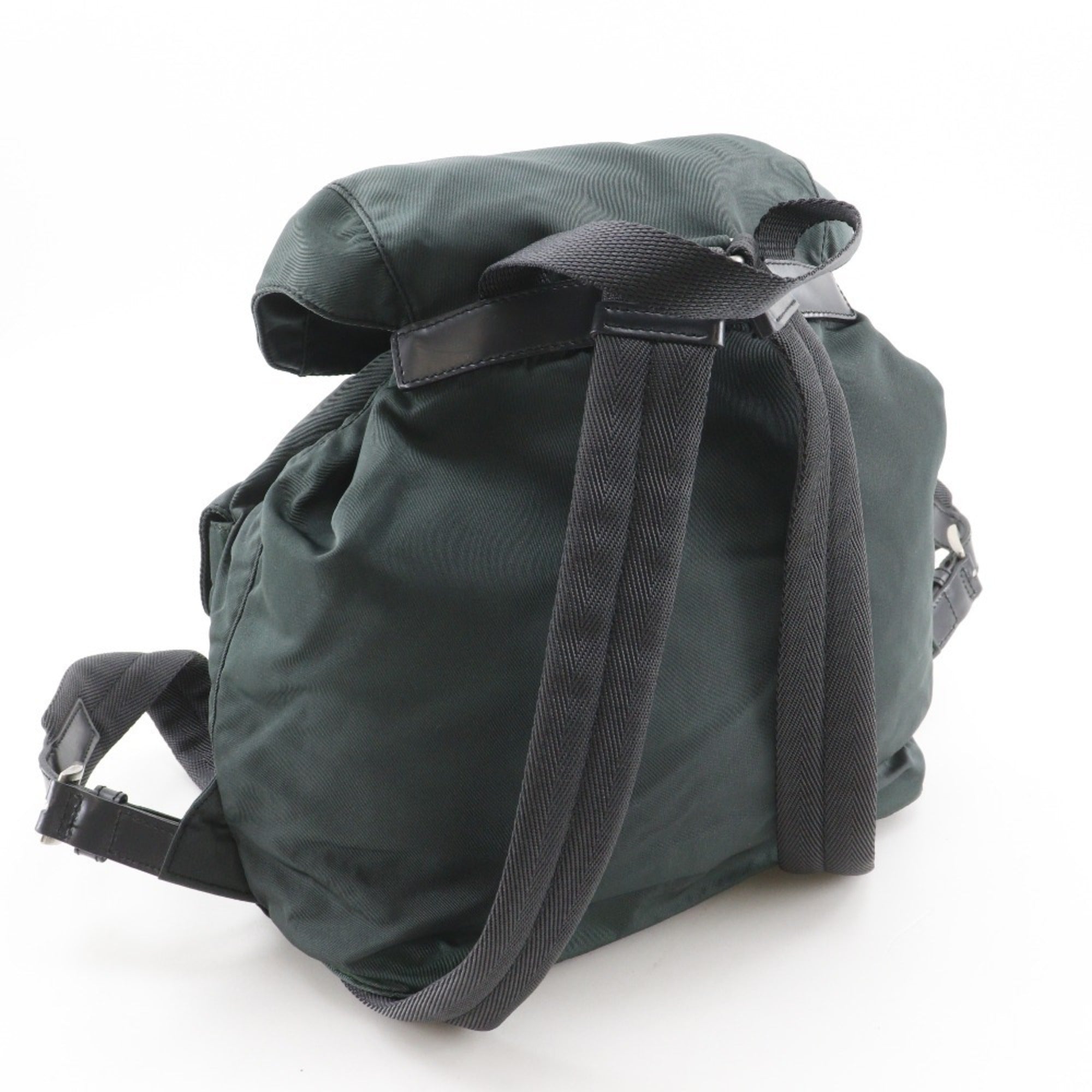 Prada Green Nylon Backpack (Pre-Owned)