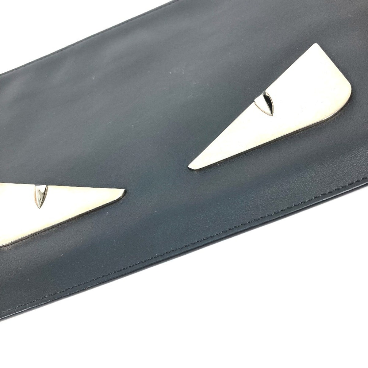 Fendi Black Leather Clutch Bag (Pre-Owned)
