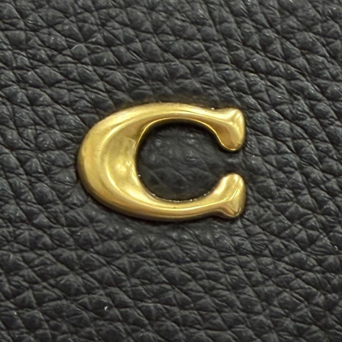 Coach Black Leather Shoulder Bag Tote Bag (Pre-Owned)
