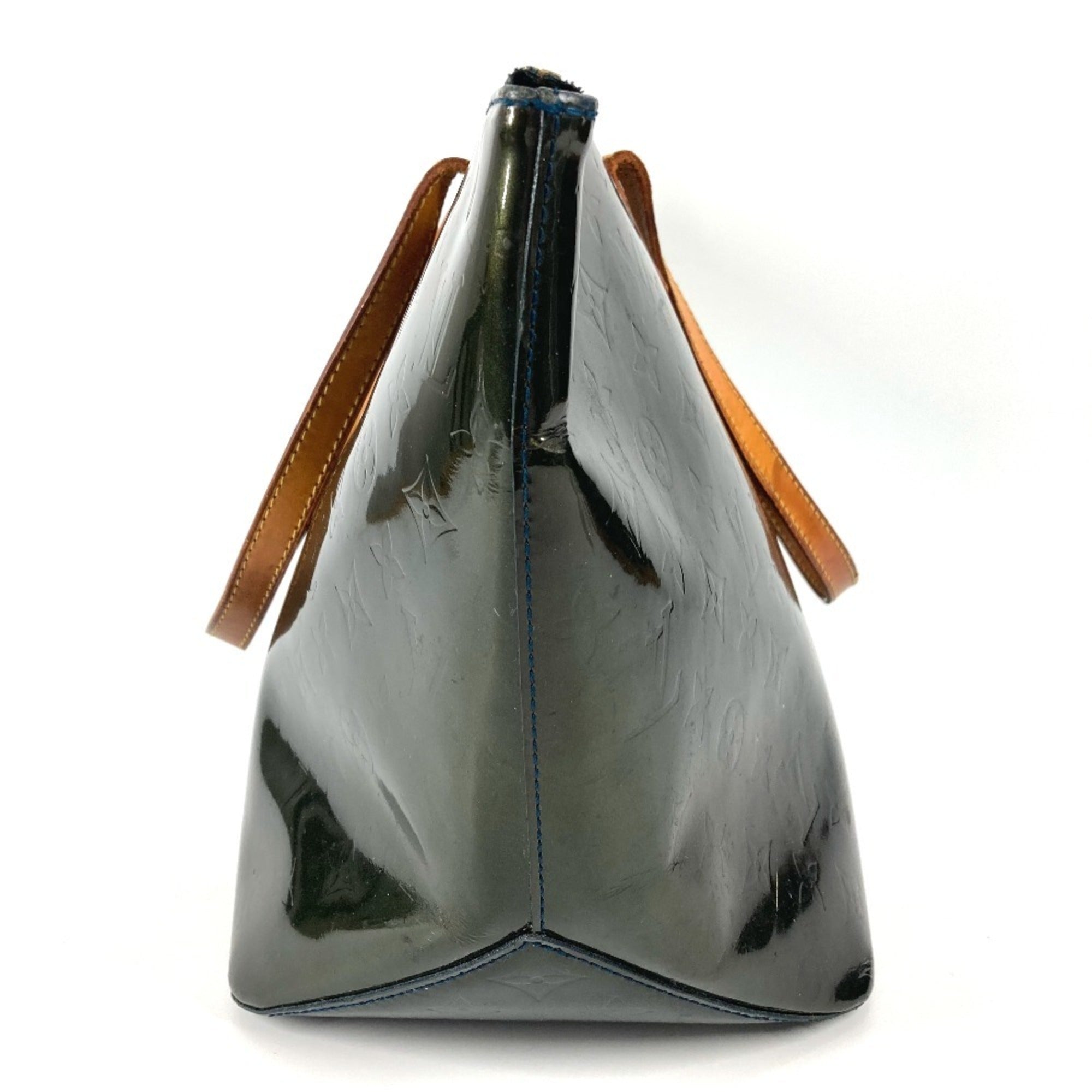 Louis Vuitton Blue Nuit Green Monogram Vernis Canvas Shoulder Bag Tote Bag (Pre-Owned)