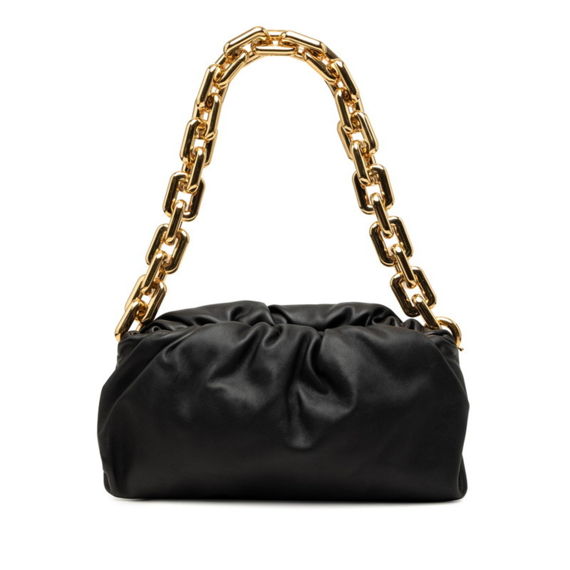 Bottega Veneta Black Leather Handbag (Pre-Owned)
