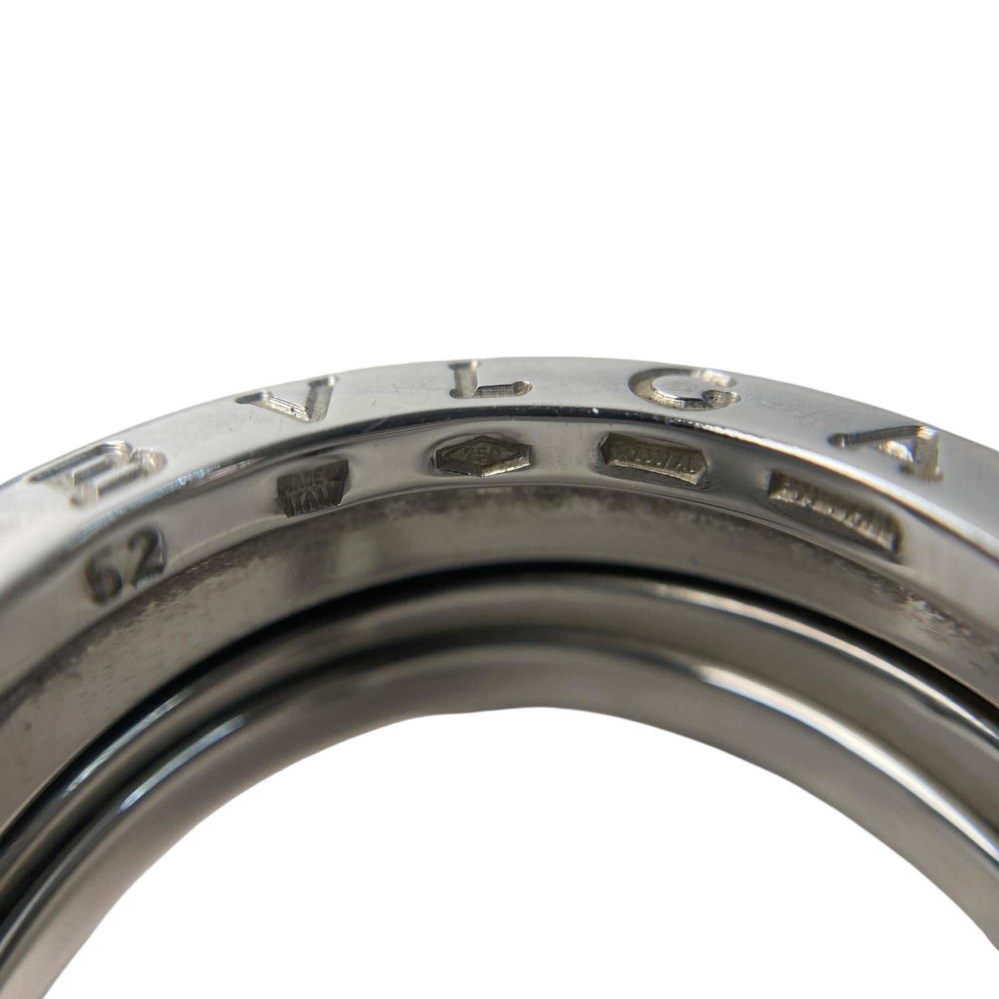 Bvlgari Silver White Gold (18K) Band Ring (Pre-Owned)