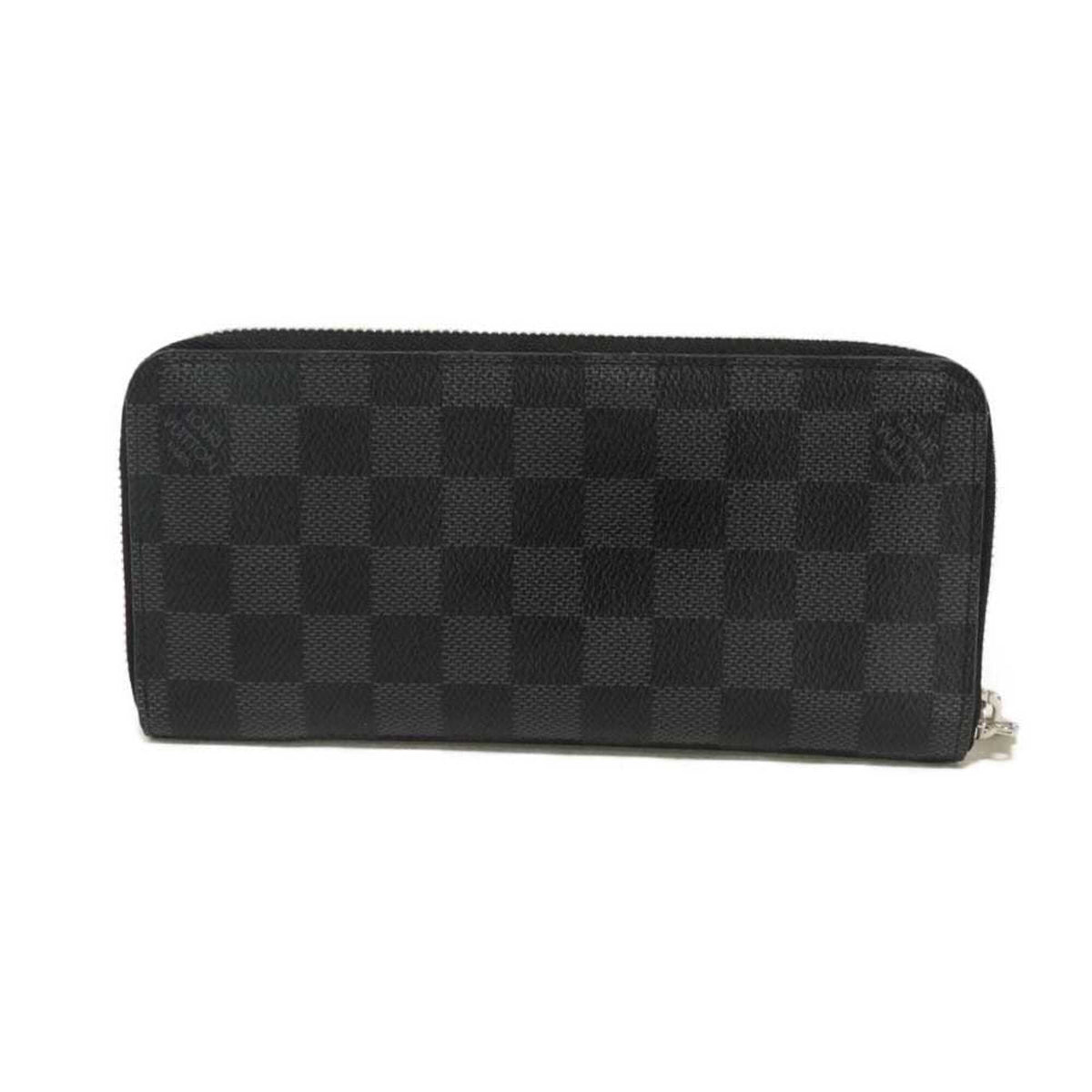 Louis Vuitton Black Damier Graphite Noir Damier Graphite Long Wallet (Bi-Fold) (Pre-Owned)