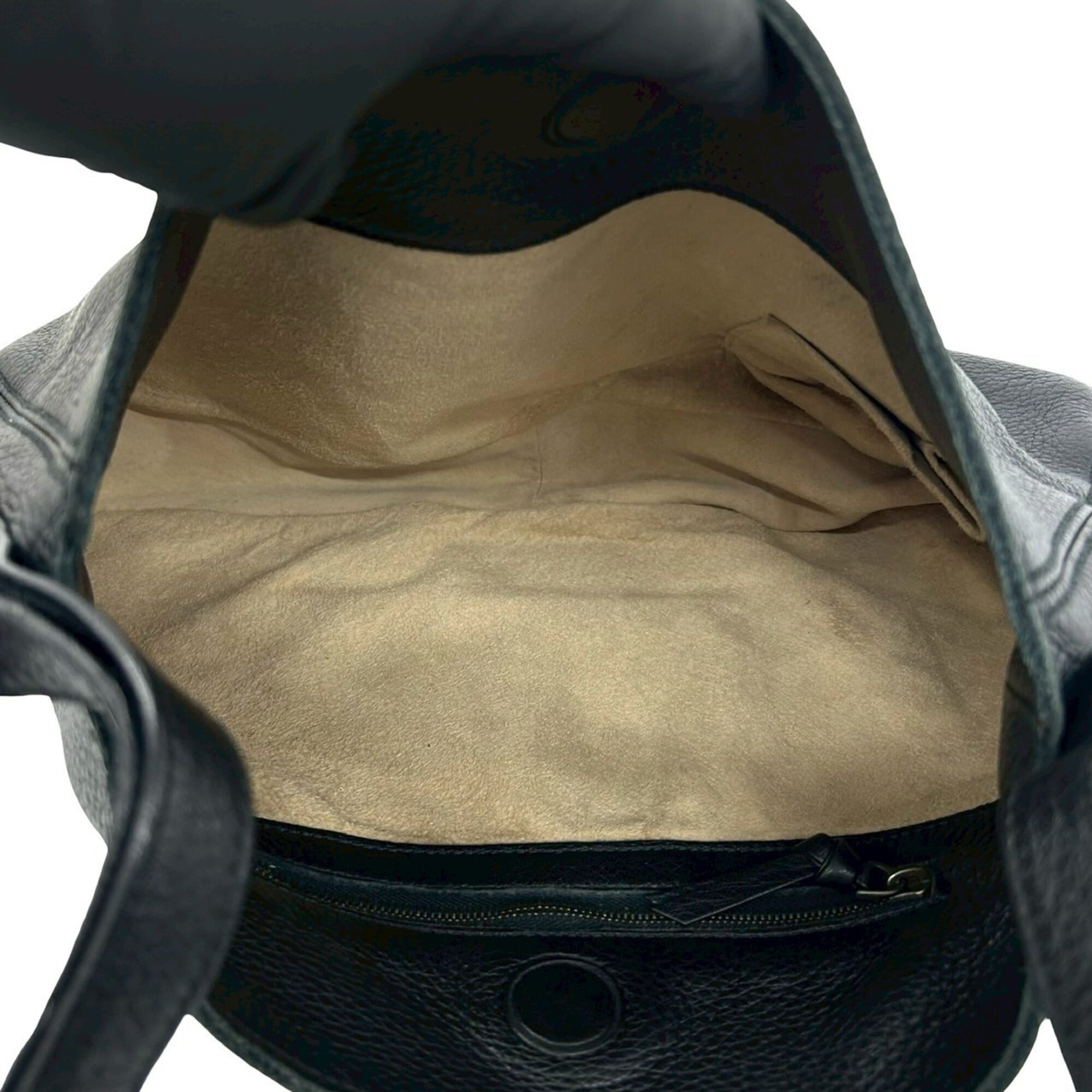 Bottega Veneta Black Leather Shoulder Bag Tote Bag (Pre-Owned)