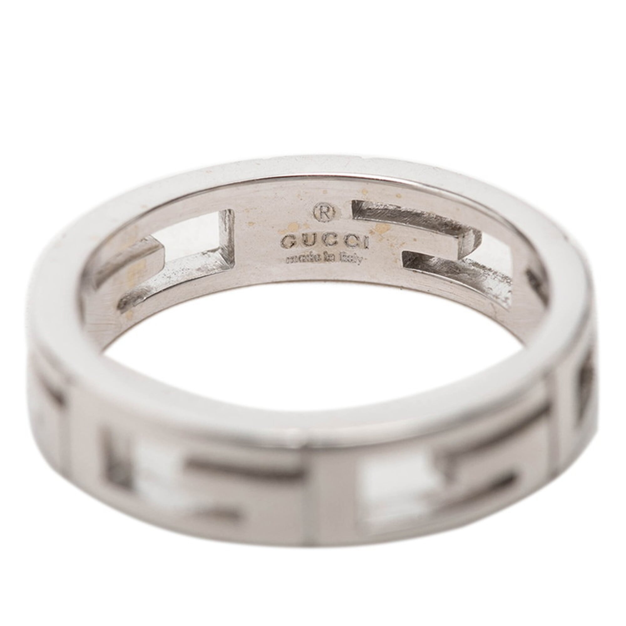 Gucci White Gold (18K) Band Ring (Pre-Owned)