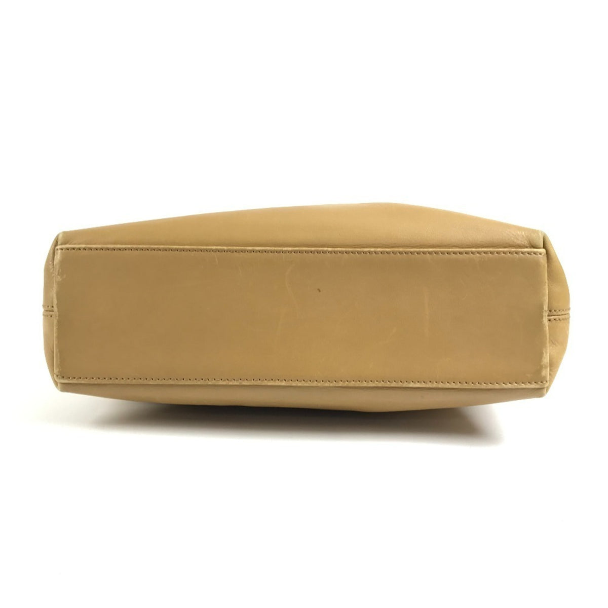Chanel Beige Leather Handbag Shoulder Bag (Pre-Owned)