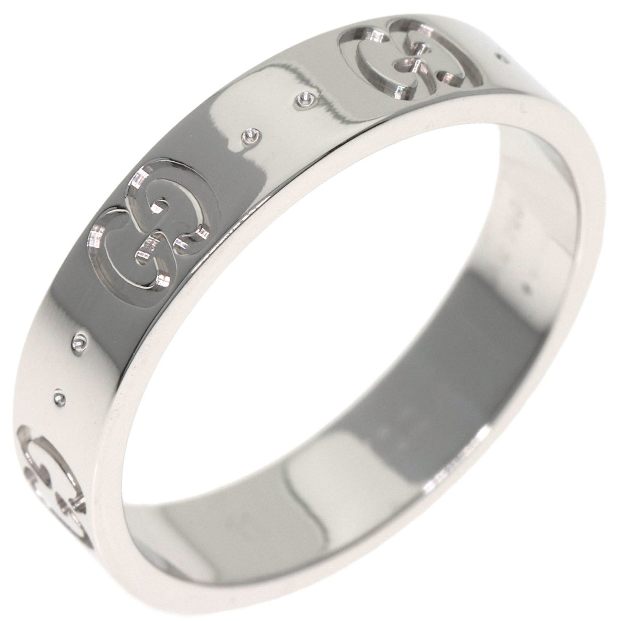 Gucci Icon White Gold (18K) Band Ring (Pre-Owned)