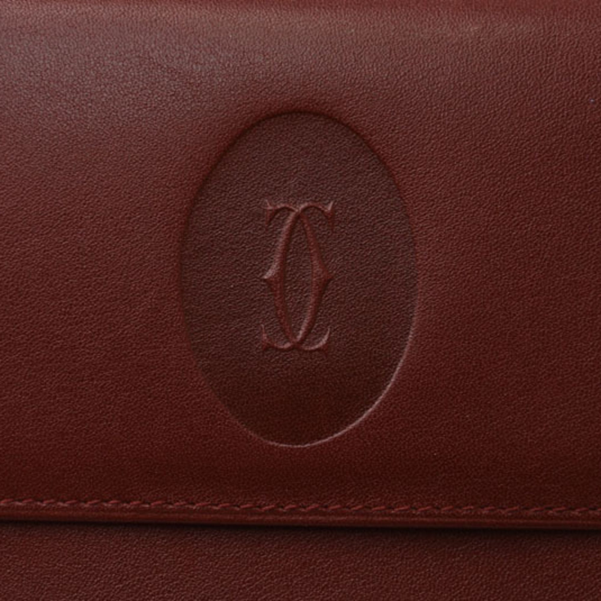 Cartier Must Bordeaux Wallet (Tri-Fold) (Pre-Owned)