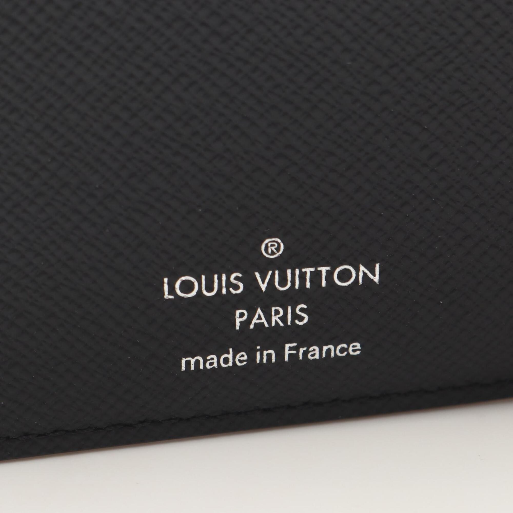 Louis Vuitton Black Leather Pvc Wallet (Bi-Fold) (Pre-Owned)