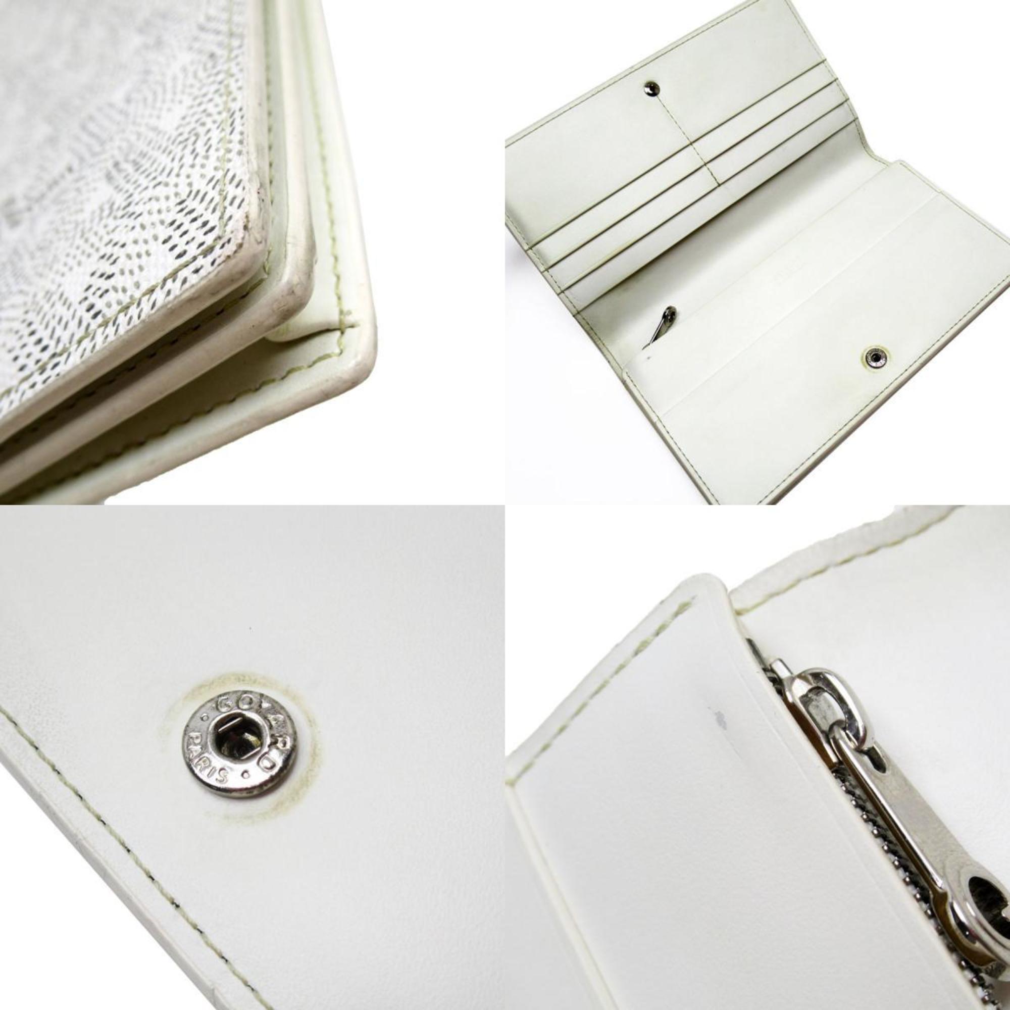 Goyard White Leather Long Wallet (Bi-Fold) (Pre-Owned)