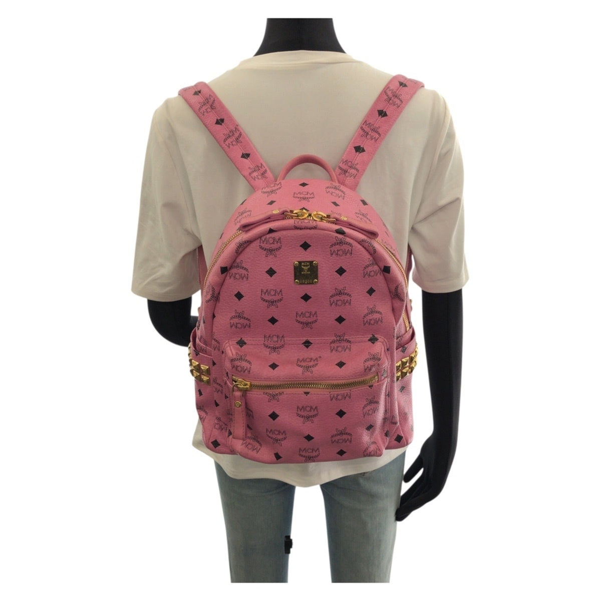 Mcm Pink Leather Backpack (Pre-Owned)