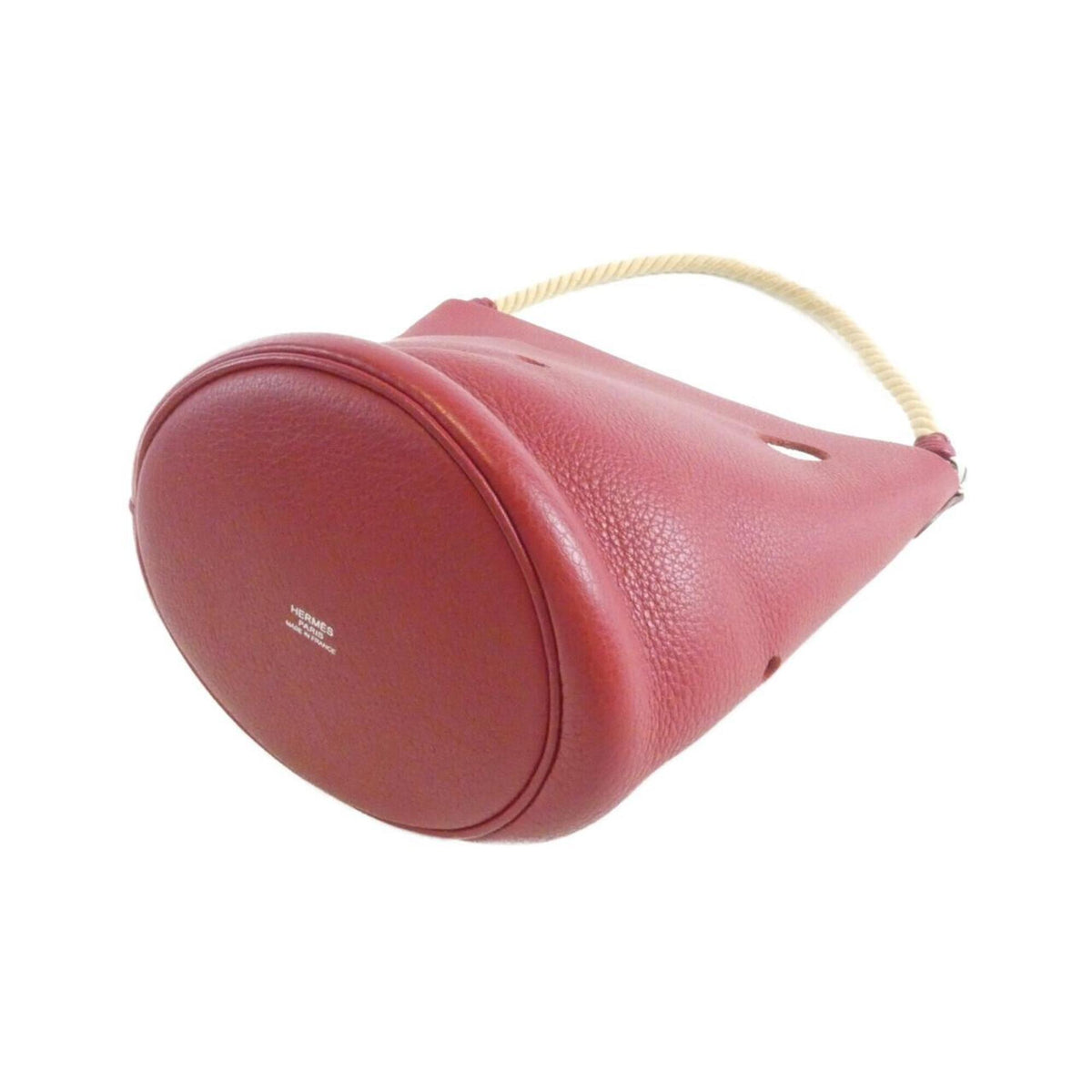 Hermes Rouge Garance Taurillon Clemence Leather Shoulder Bag (Pre-Owned)