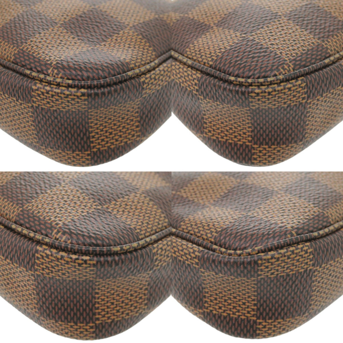 Louis Vuitton Brown Damier Canvas Damier Canvas Handbag Pochette Pouch (Pre-Owned)